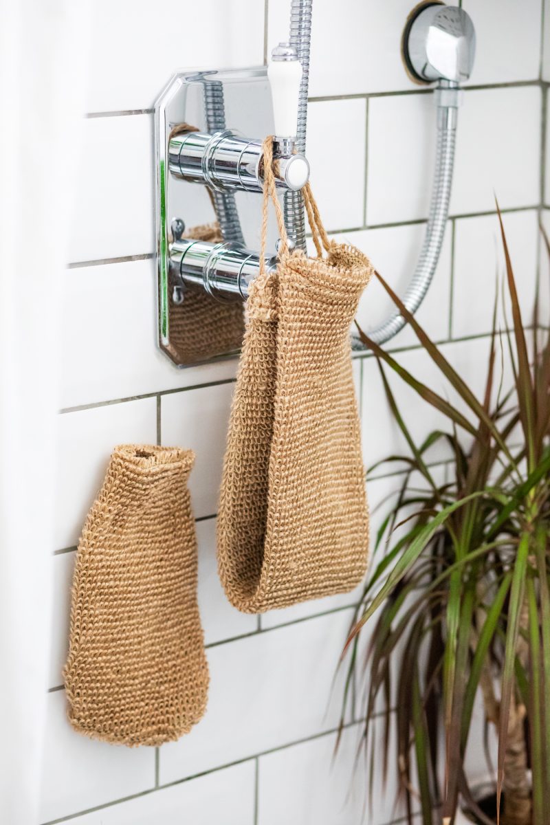 Hemp Back Scrubber and Glove Set