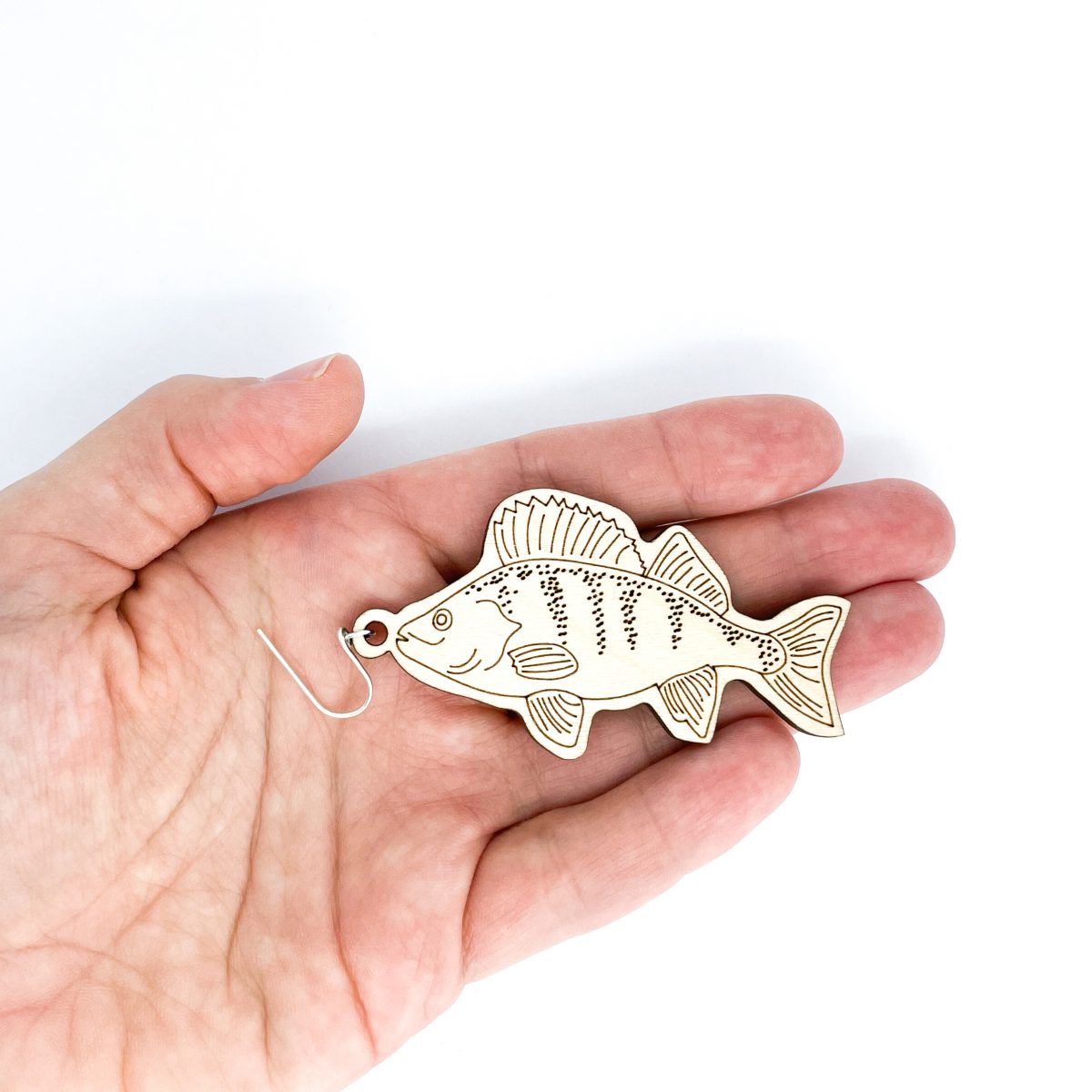 Fish (Perch) - wooden earrings