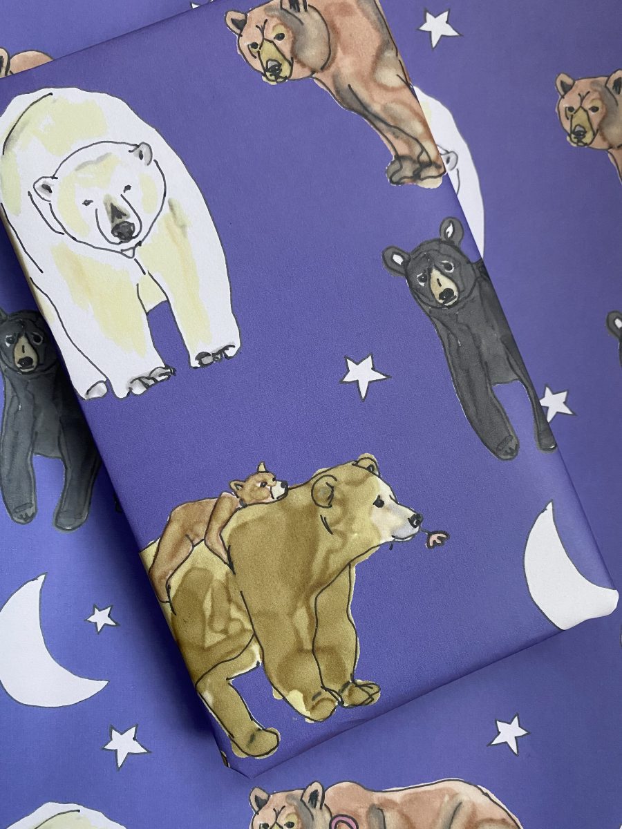 Moonlit Bear Wrapping Paper