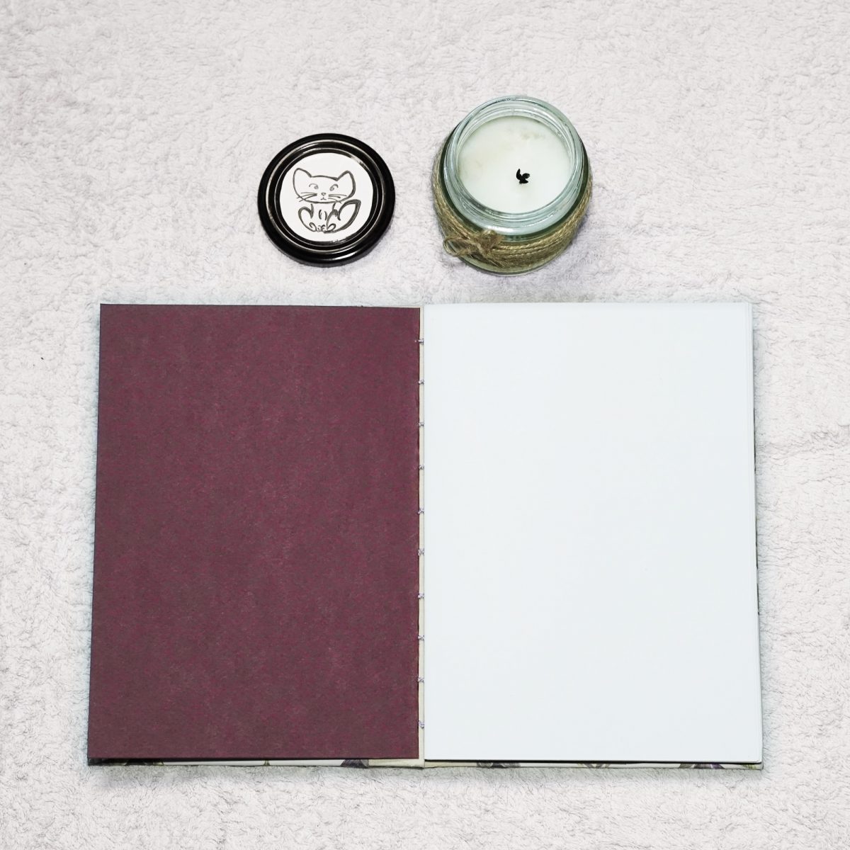 Artichokes - A5 Hand stitched Notebook