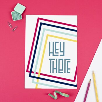 Hey There - kids art print
