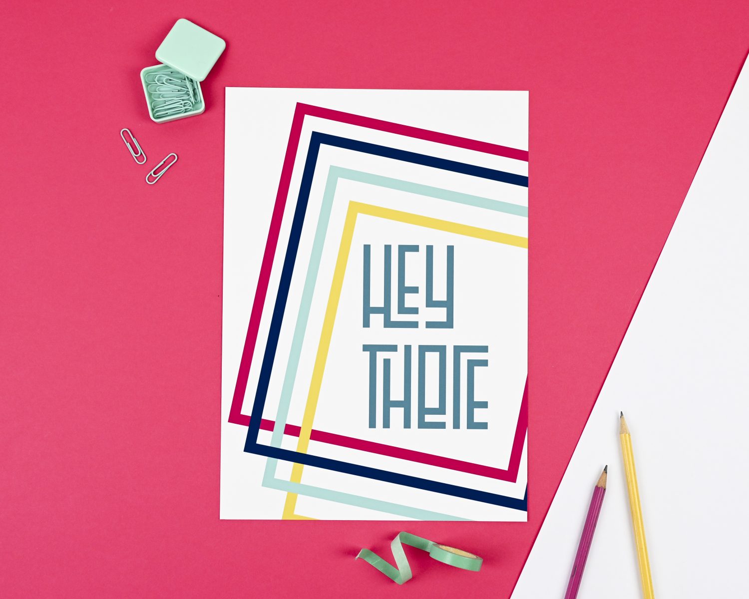 Hey There - kids art print