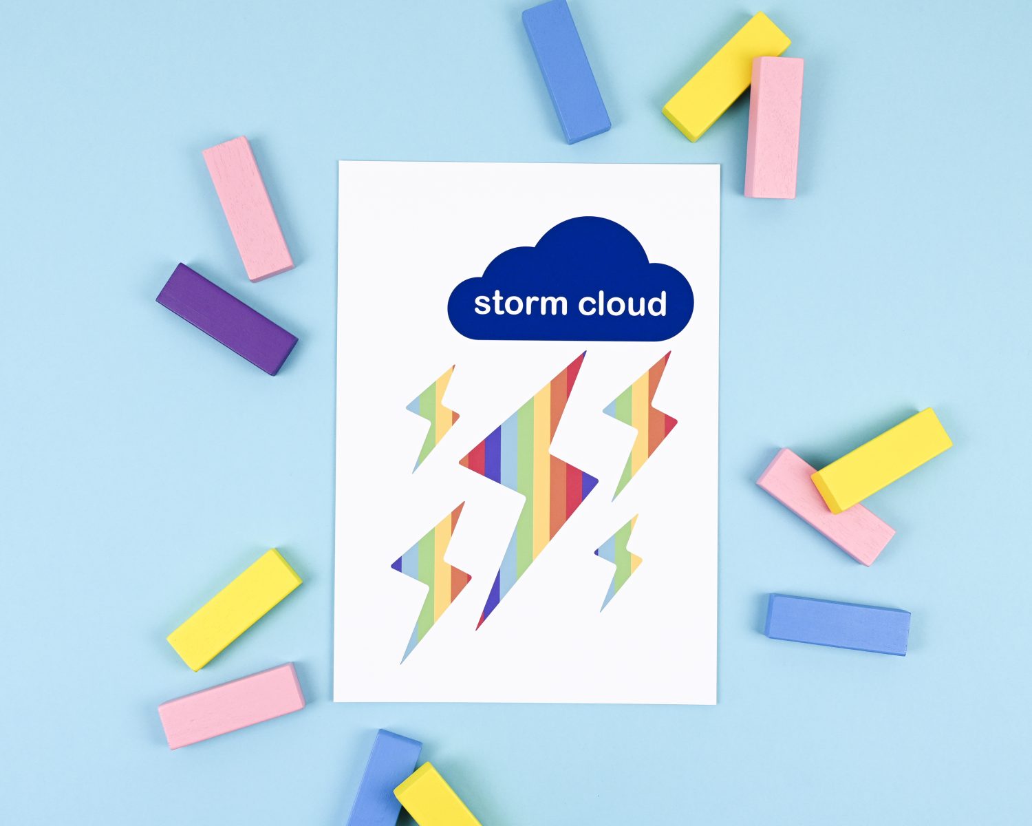 Storm Cloud - kids art print