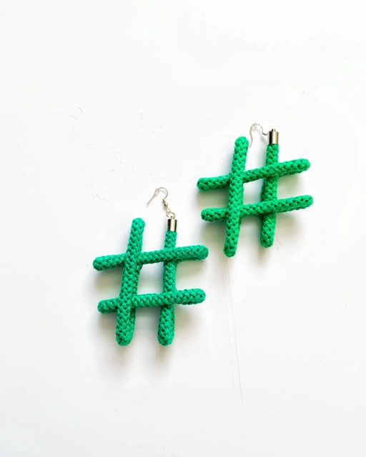 The Sign Earrings - Cotton Cord Earrings