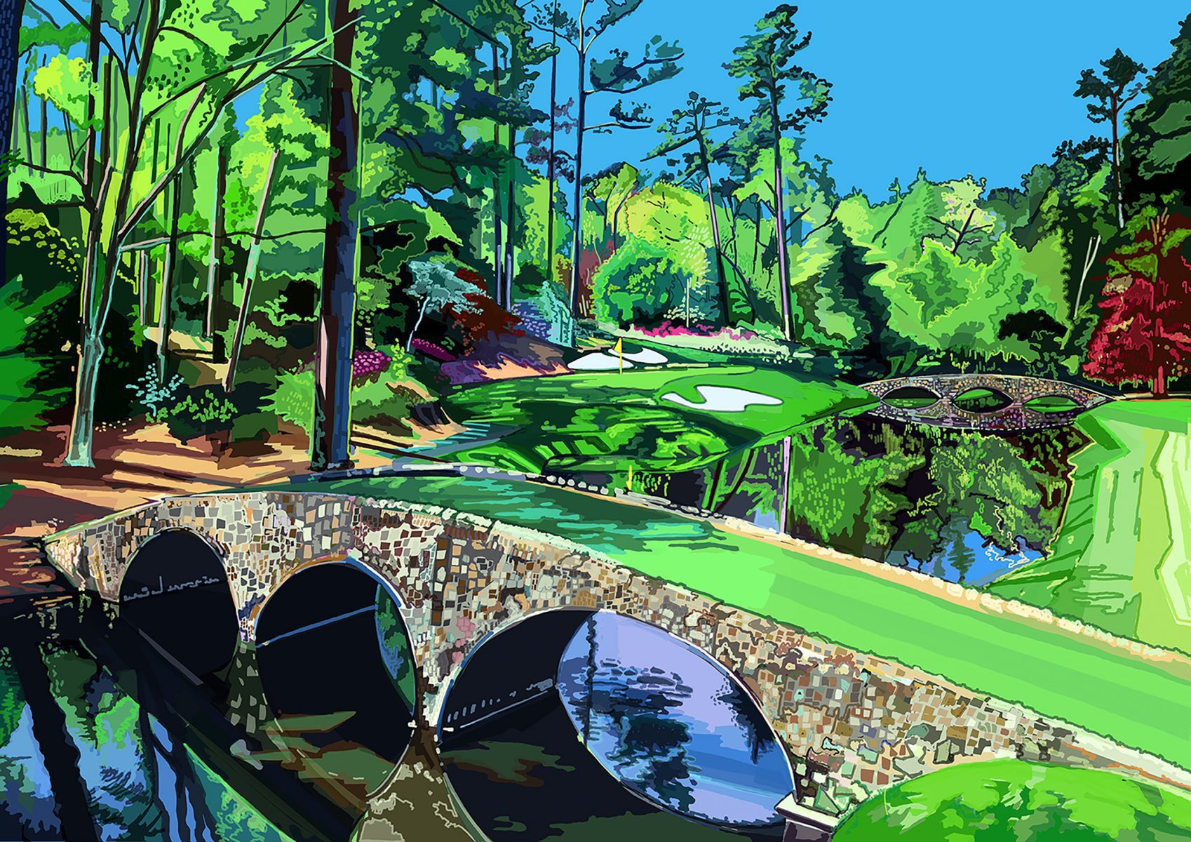 Augusta National Golf Club, Georgia, USA Art Print