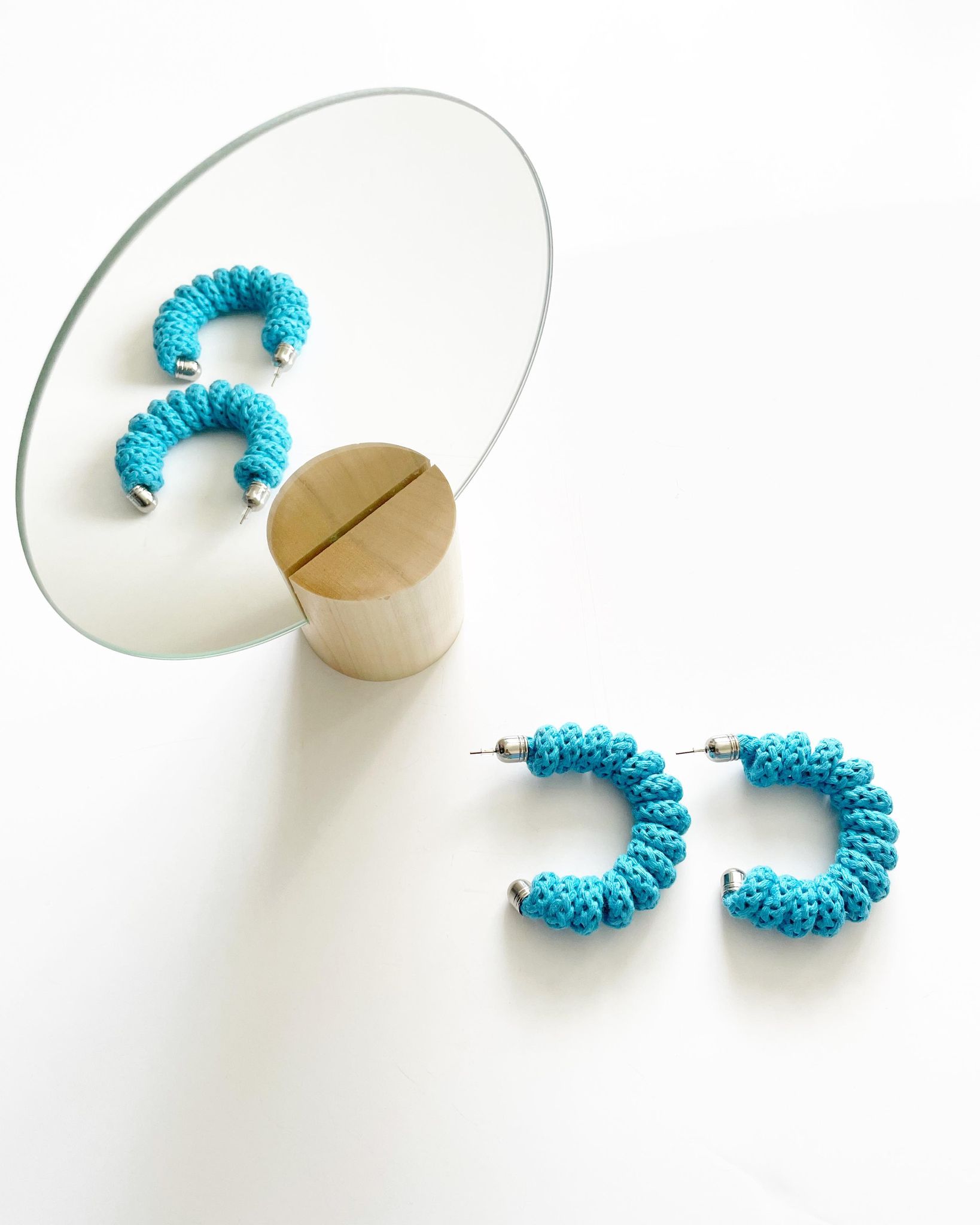 The Spring Hoop Statement Earrings - Colourful Statement Hoops