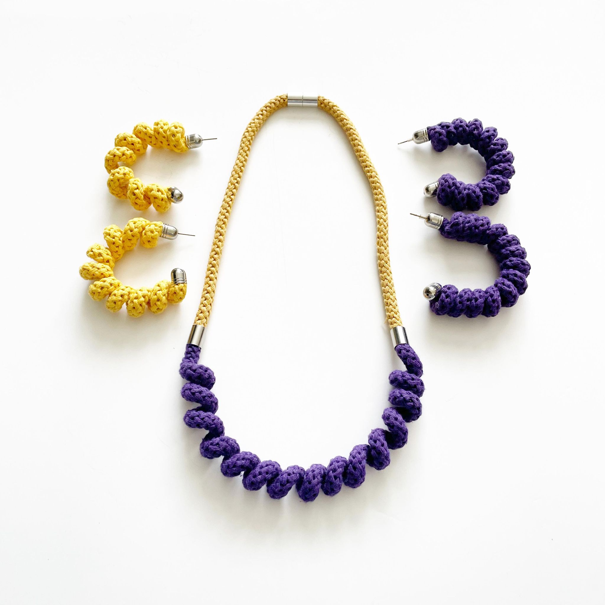 The Spring Necklaces - Ethical Cotton Statement Necklaces
