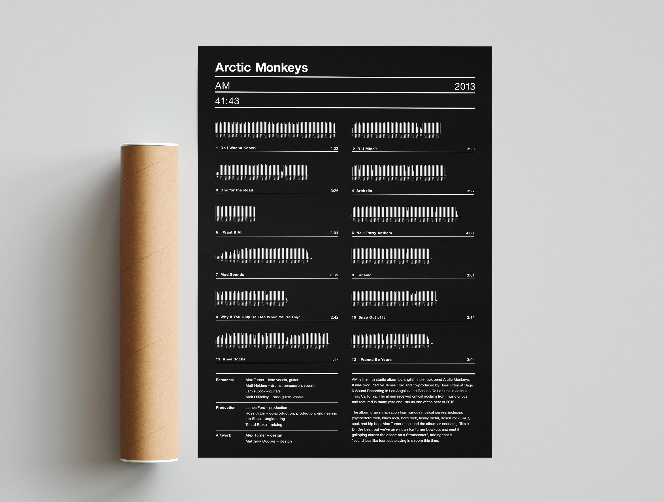 Arctic Monkeys Sound Wave PRINT