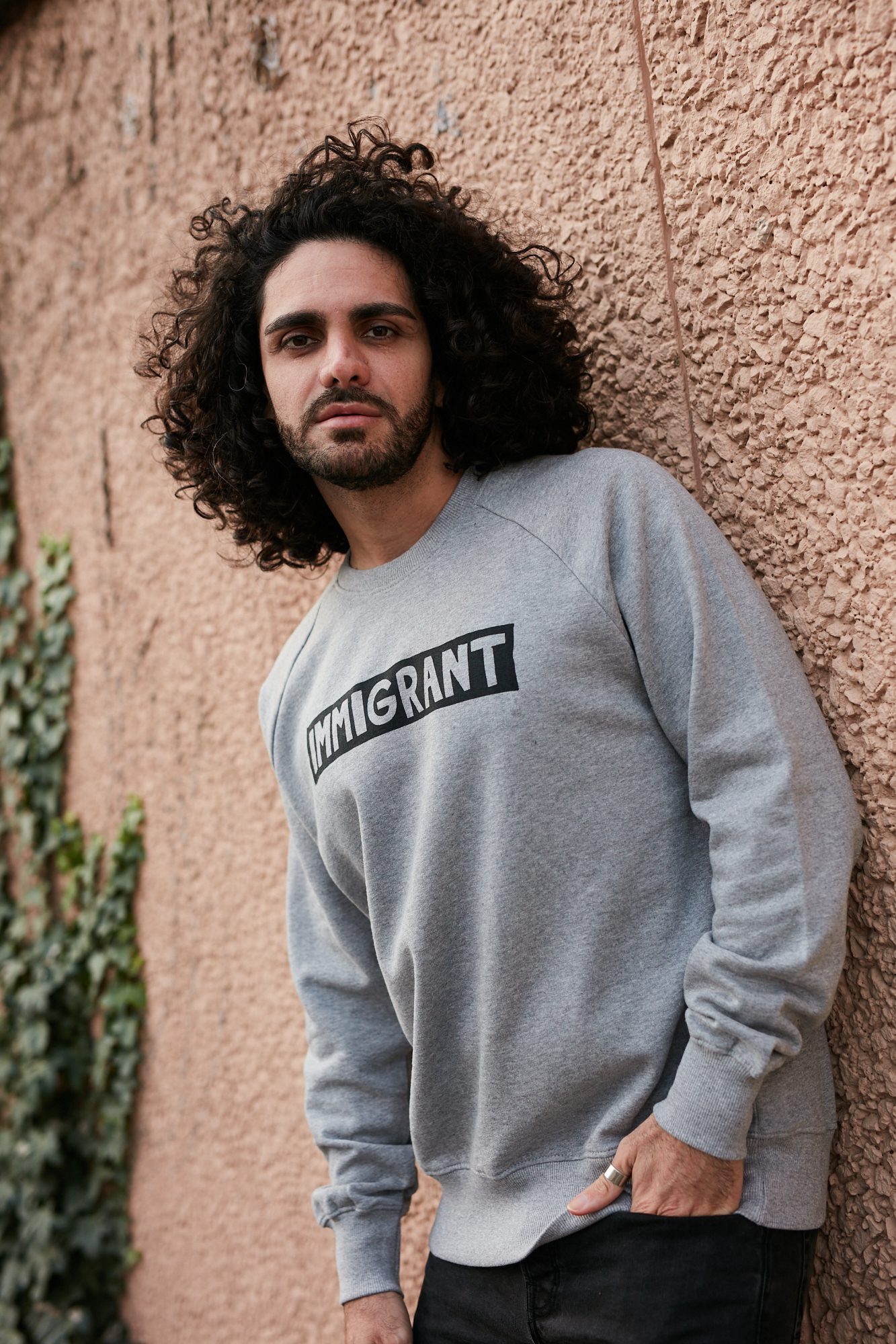 Light Grey Immigrant Sweatshirt – Ethically Made, Organic Cotton