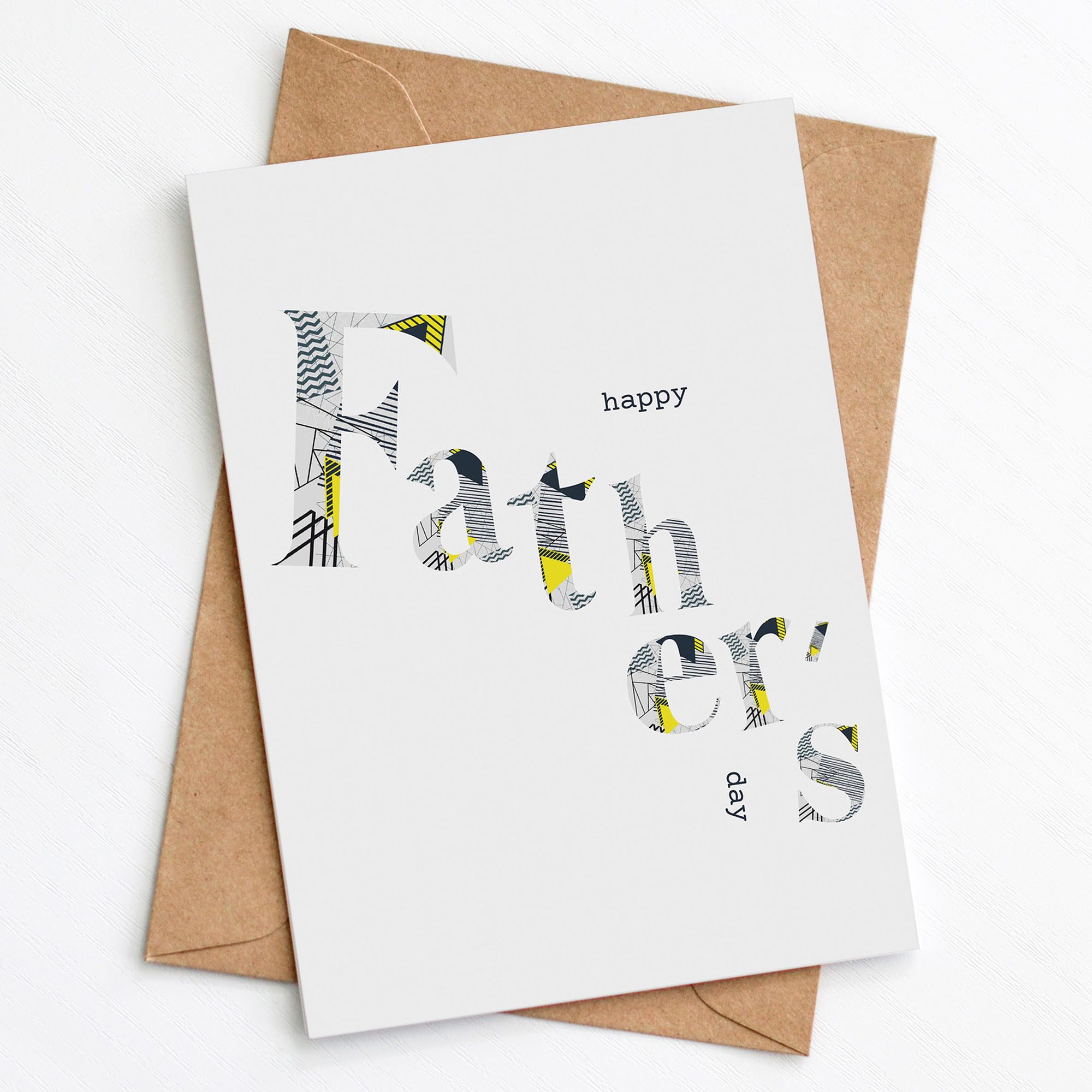 Geometric Father's Day Card