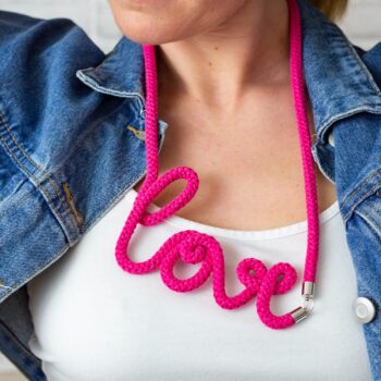 The Word Necklace - Statement Hope cotton necklace