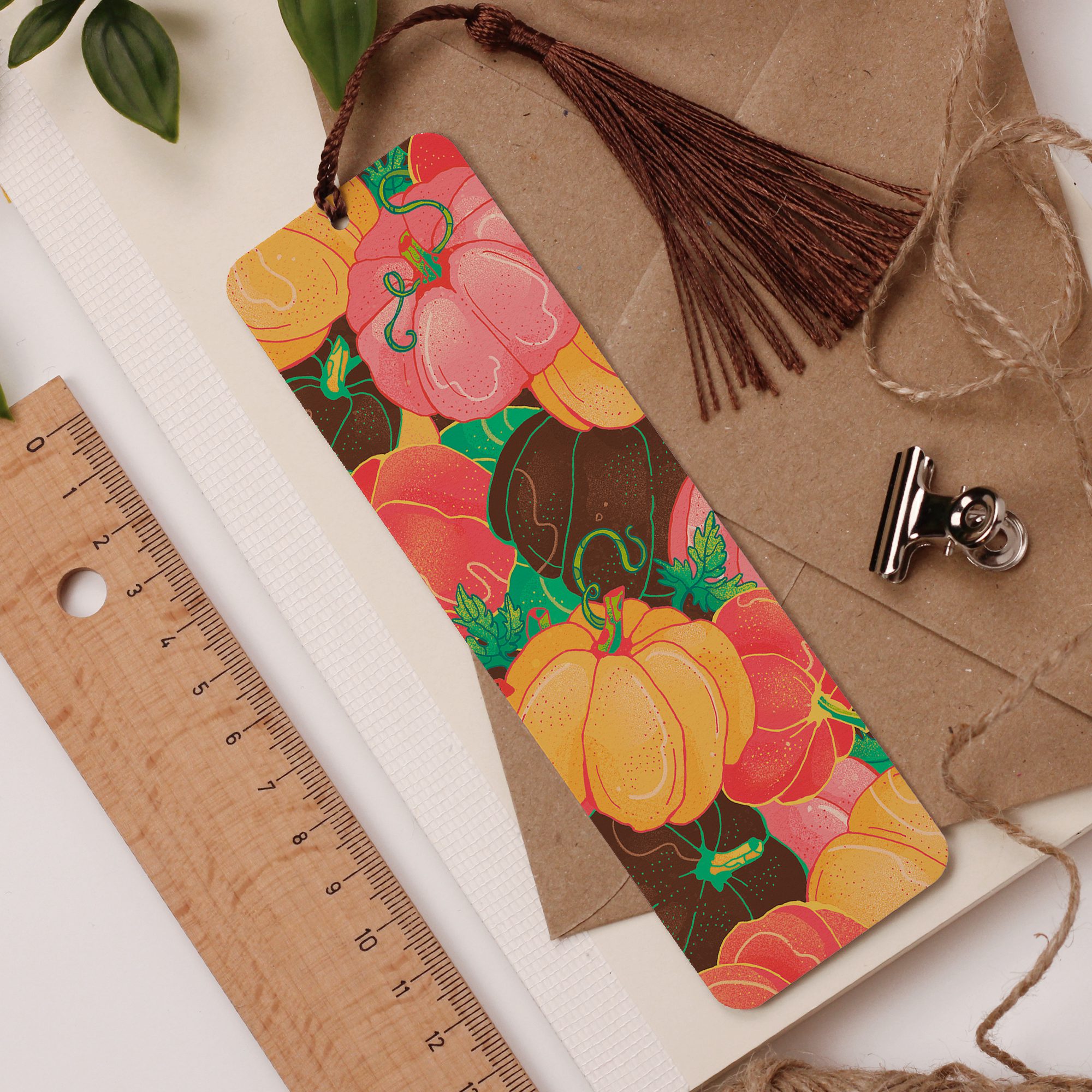 Pumpkins Aluminium Bookmark