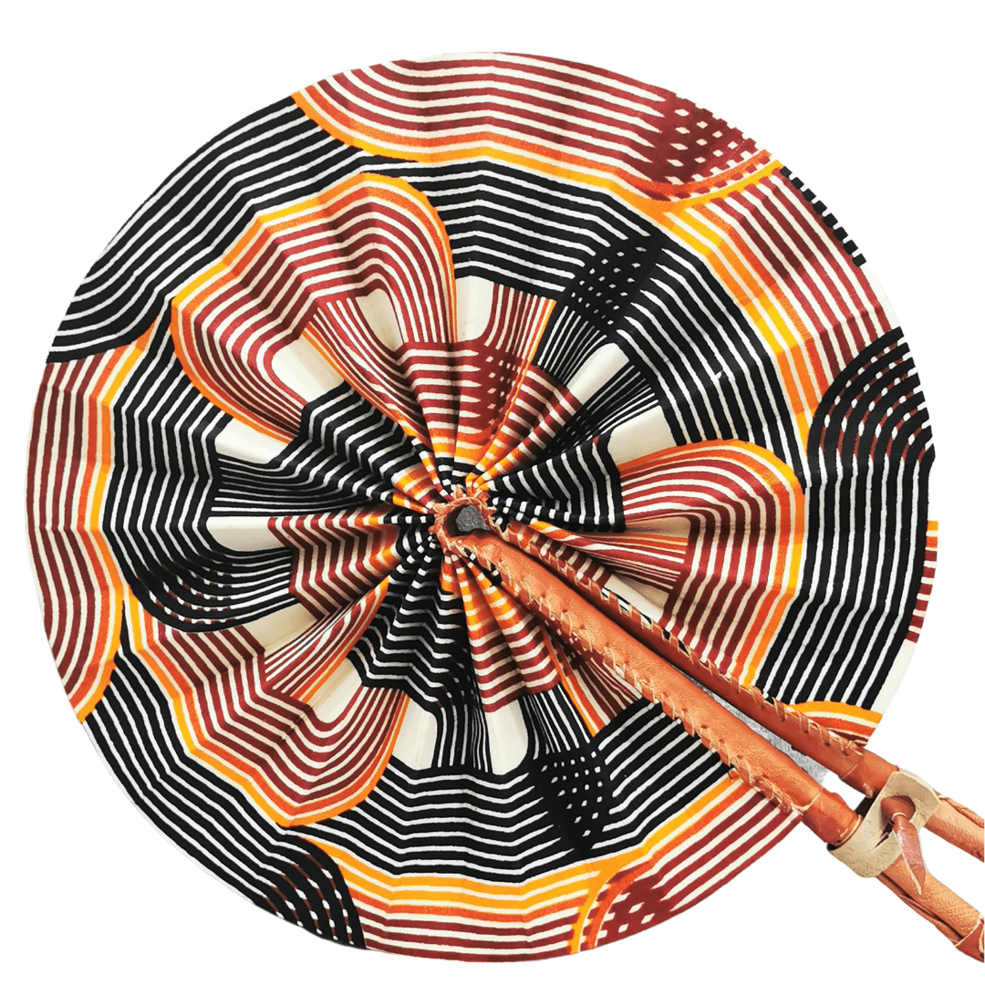 Foldable Ankara African Print Fan