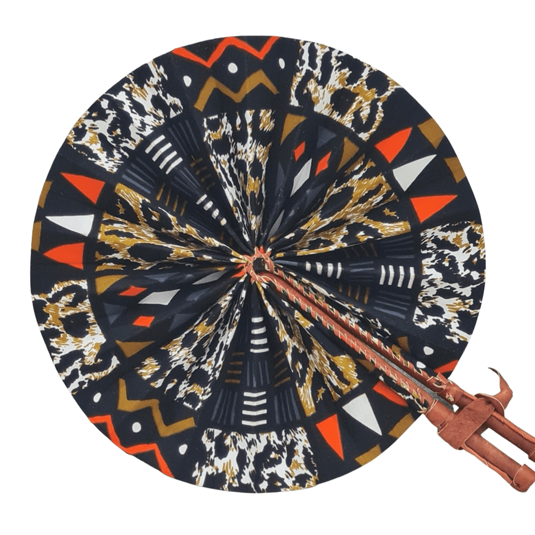 Foldable Ankara African Print Fan