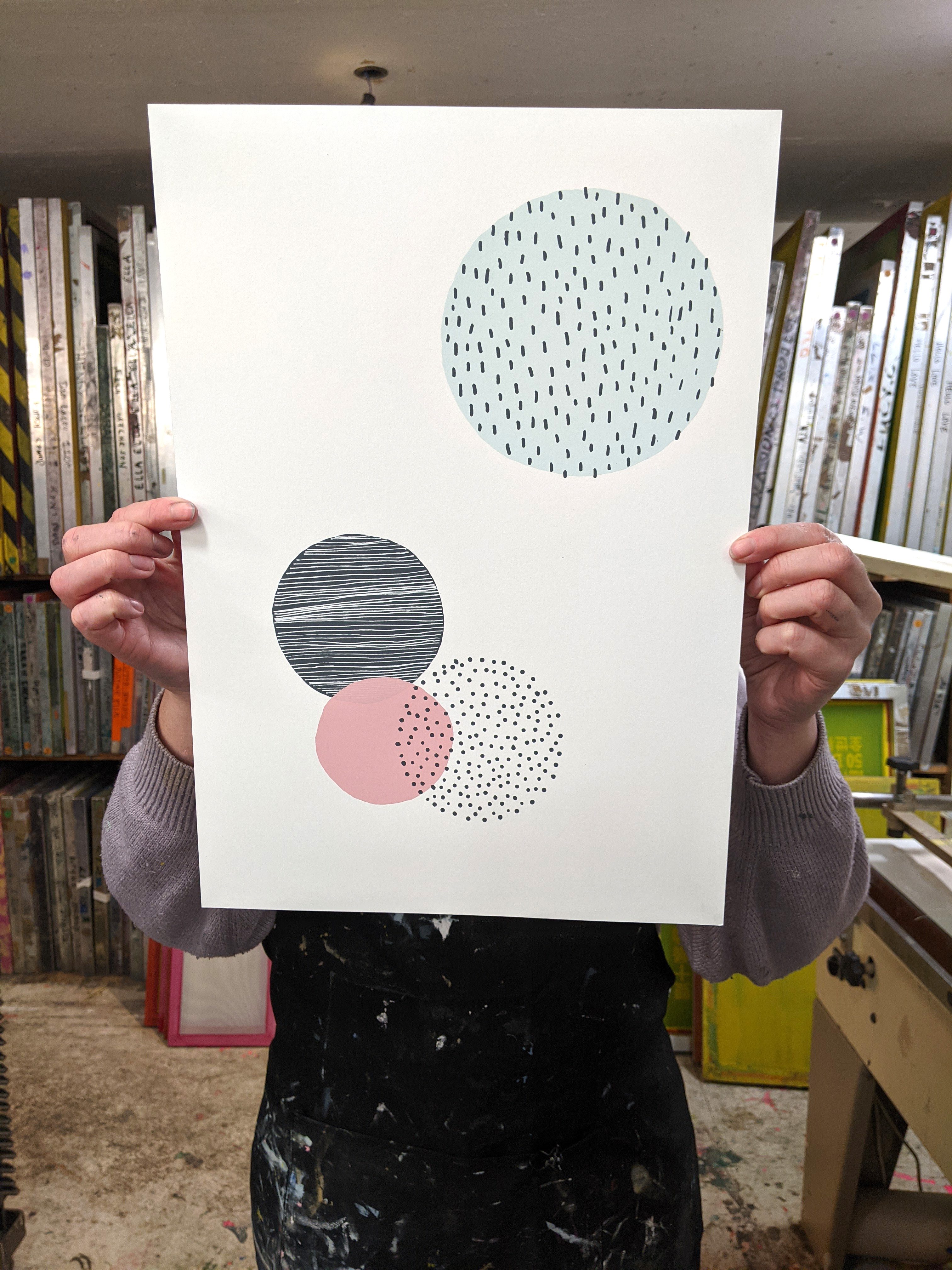 Abstract Circles I - Art Print
