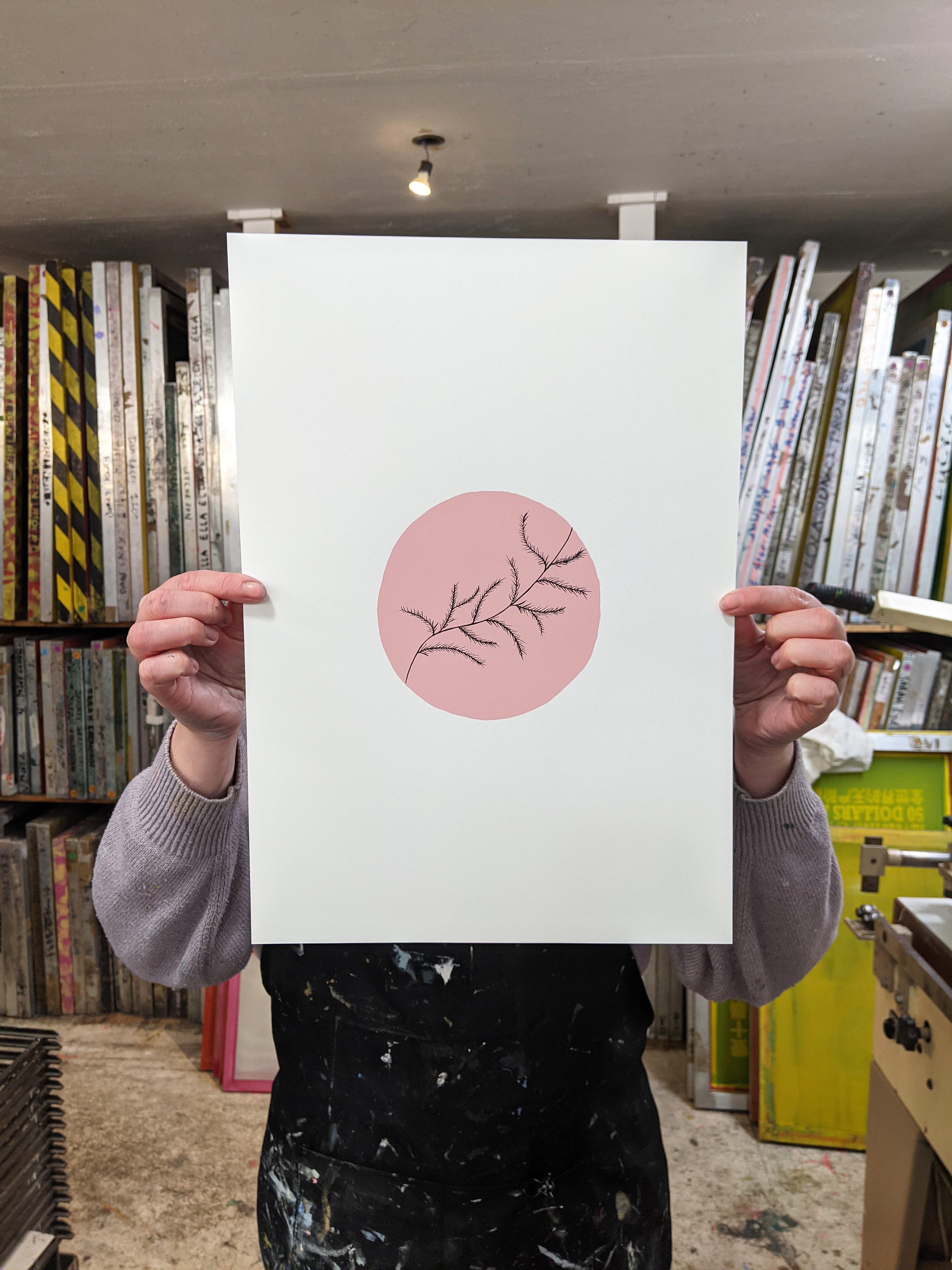 Fern screen print
