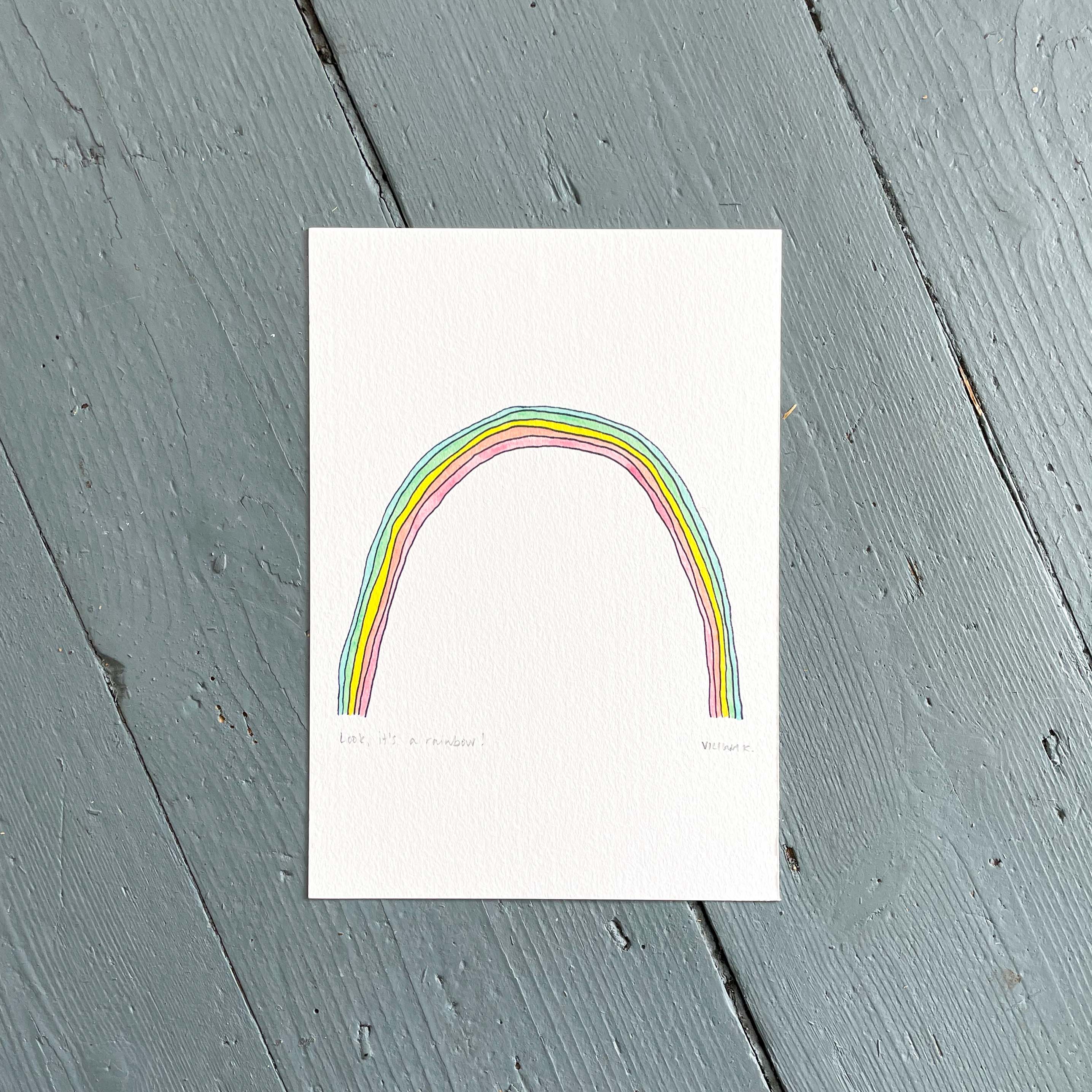 Look, it's a rainbow! - Art print