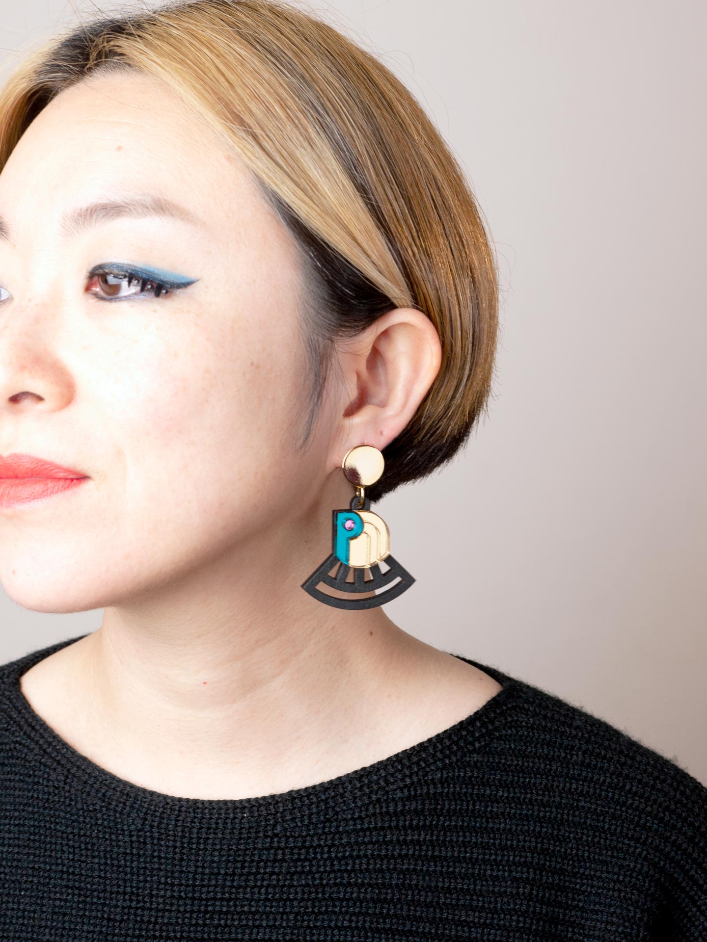 Art Deco Earrings - FORM070 RA Stud Earrings - Various Colours