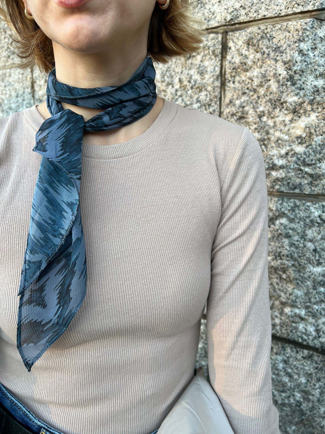 Ikat Scarf - Blue