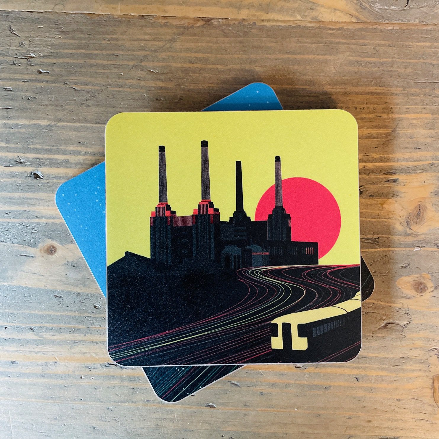 Art Deco Coaster - Battersea London Coaster Pair