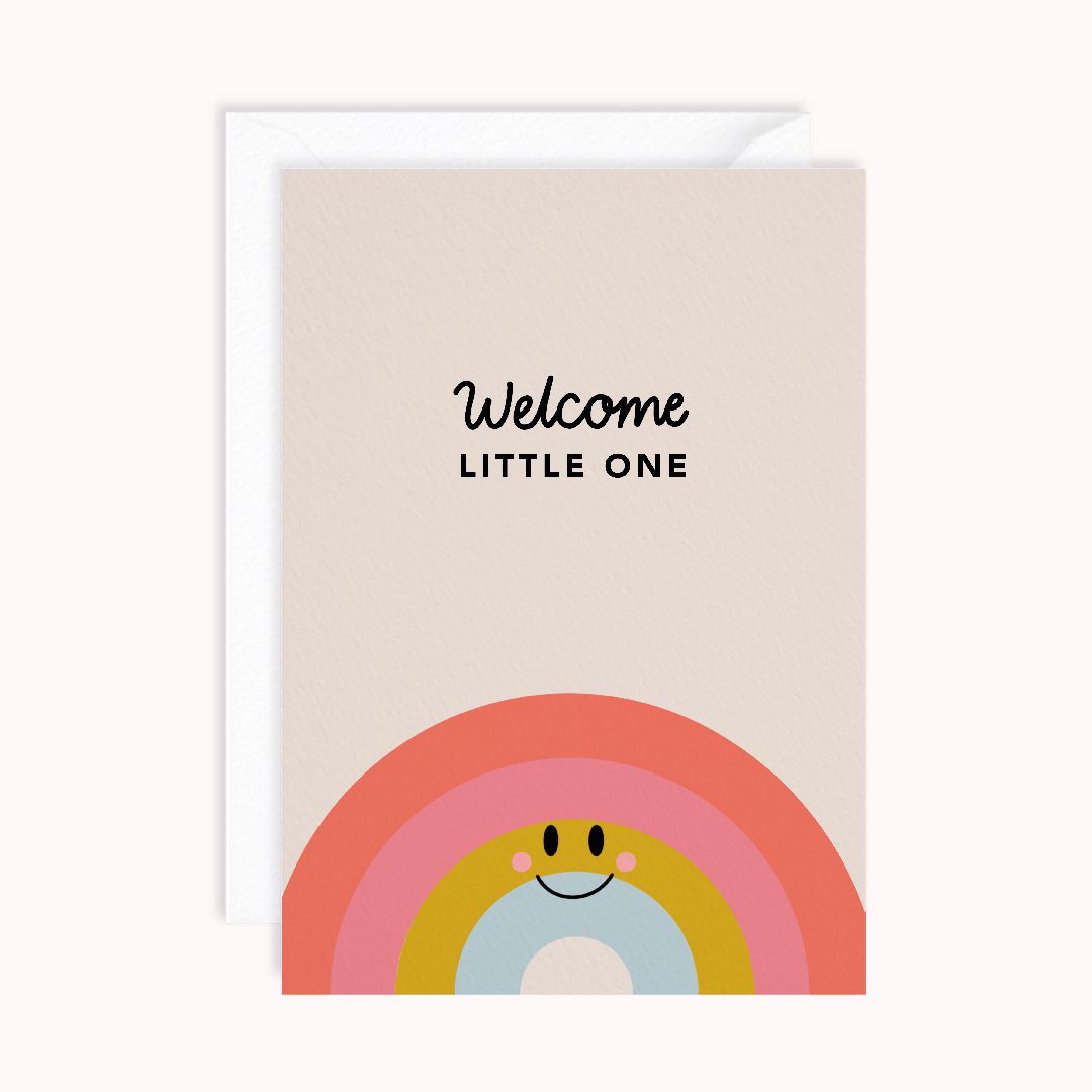 Welcome Little One | New Baby Greeting Card