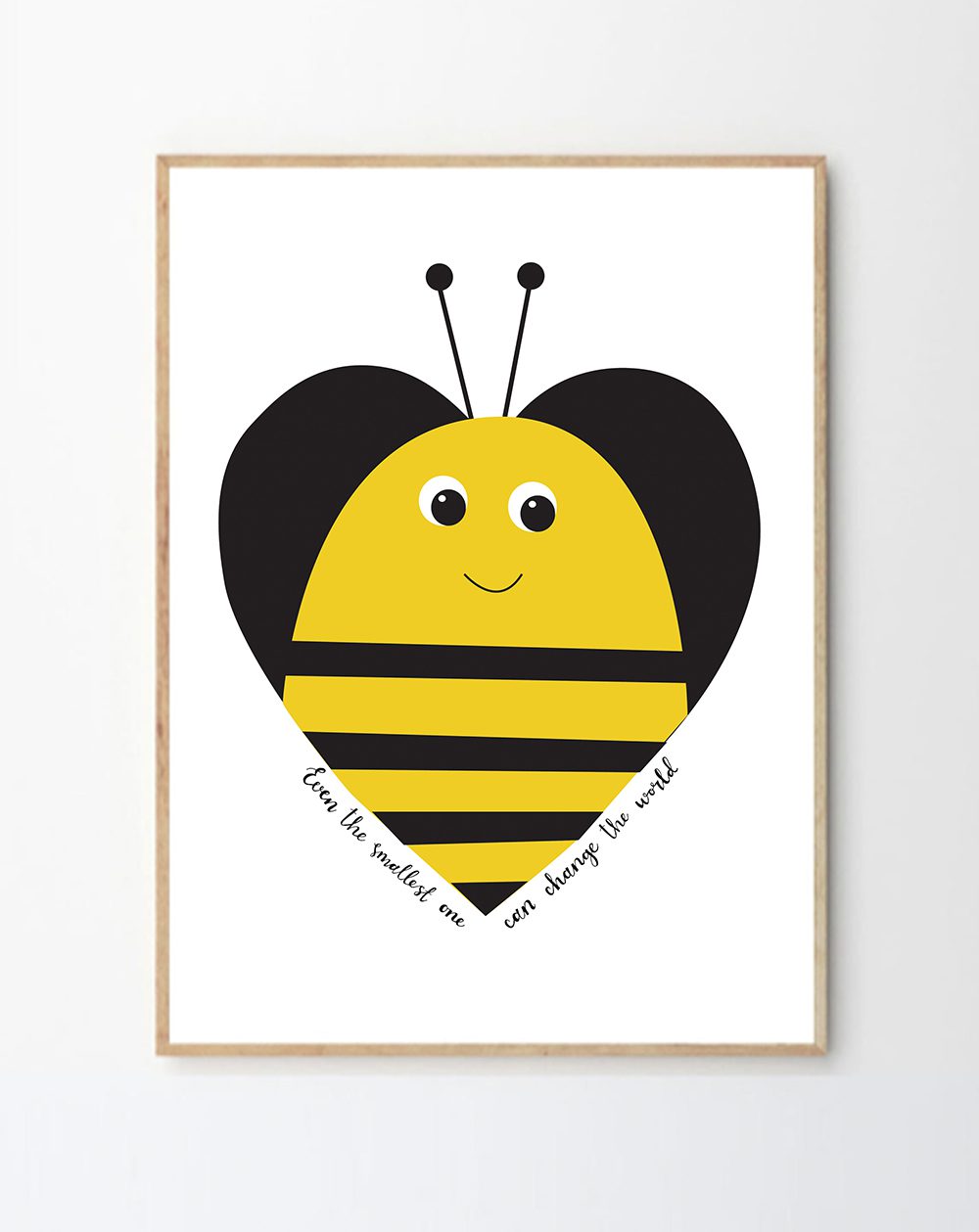Bee Heart Print