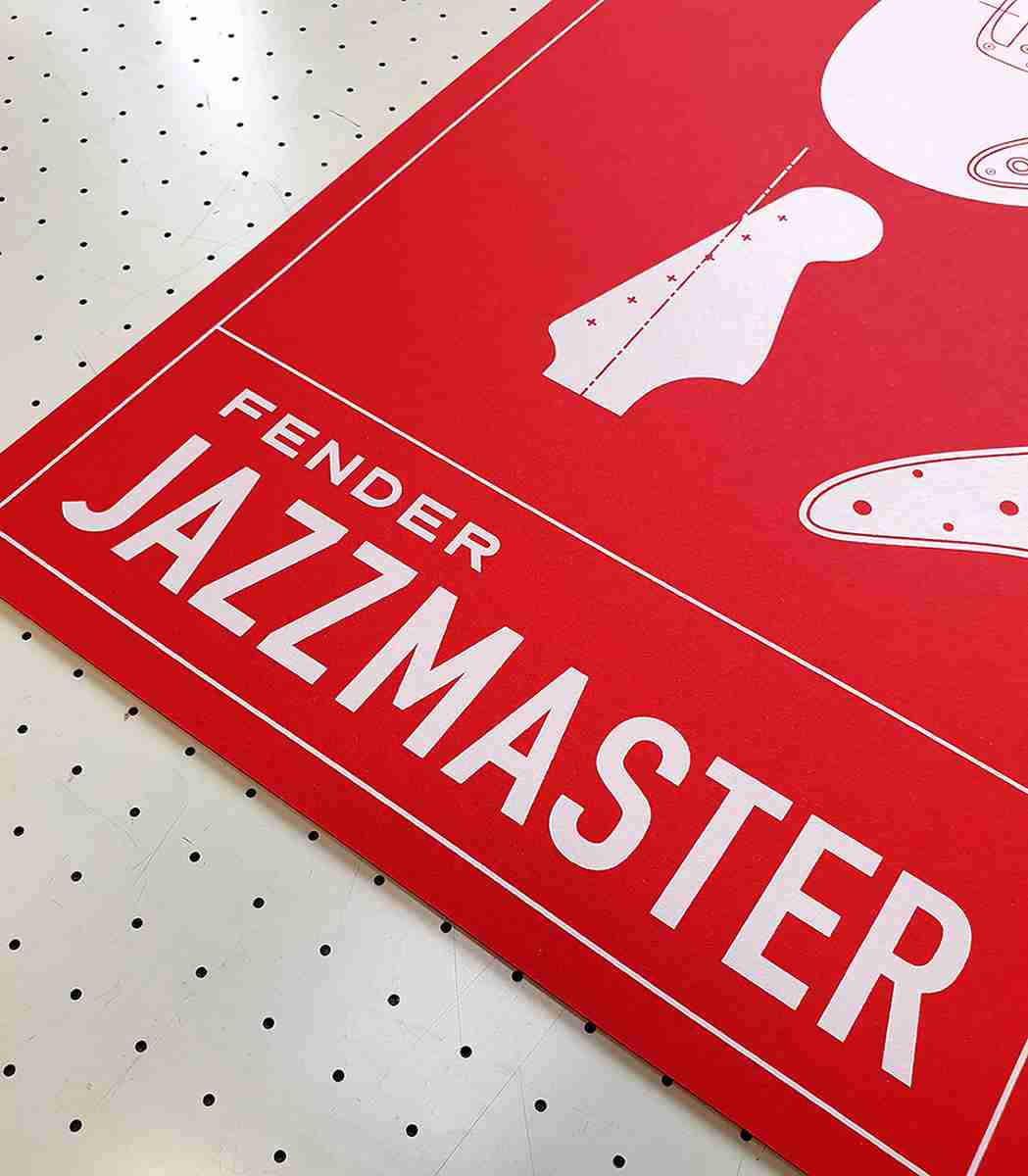 Fender Jazzmaster Guitar Screen Print