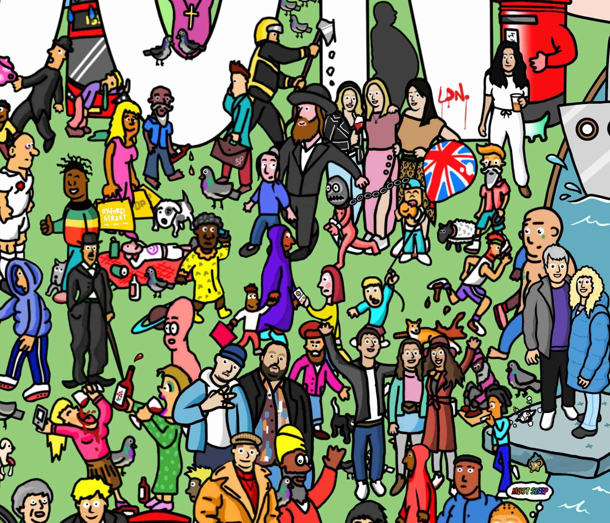 London Artwork - Personalised Illustration