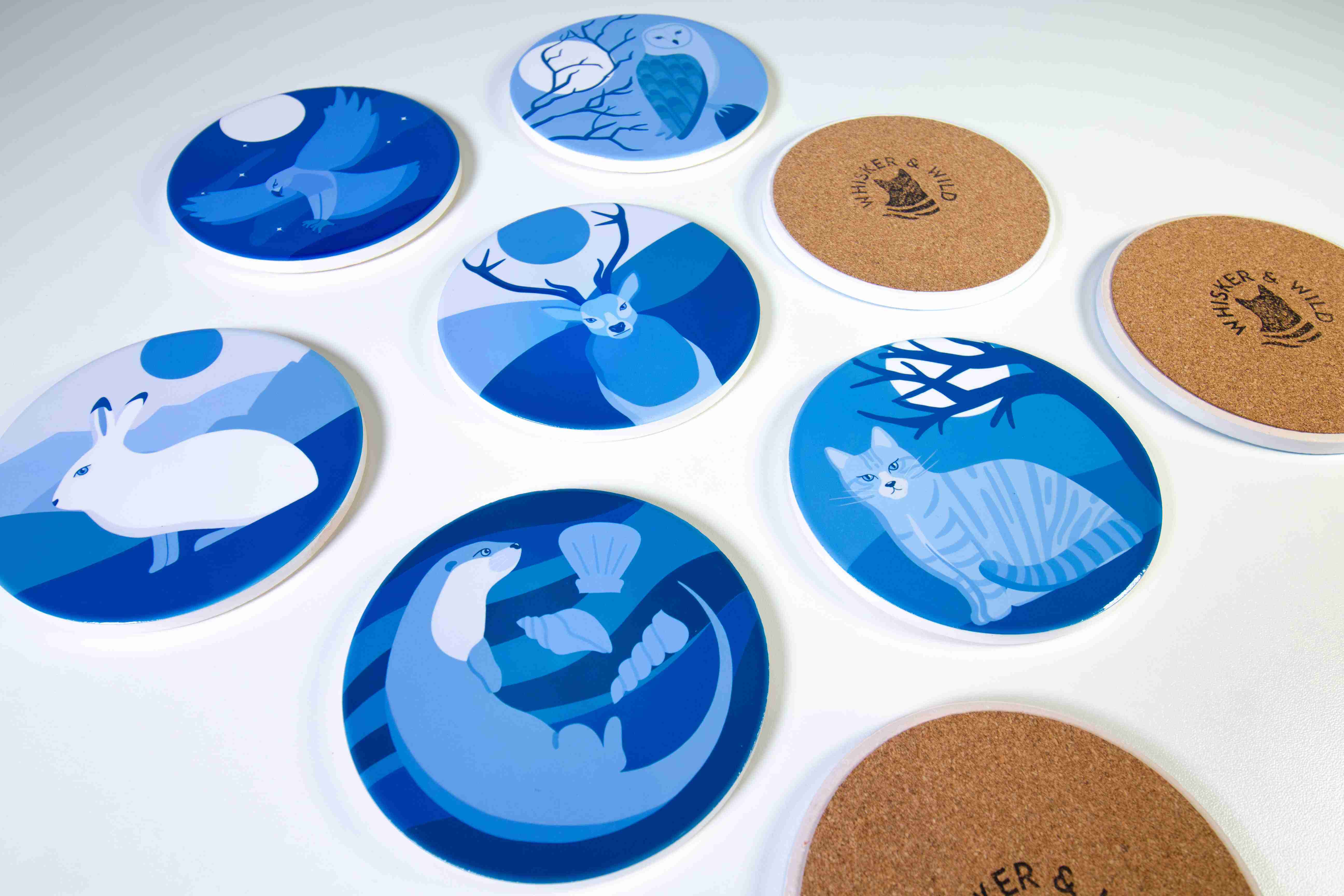 Scottish Wildlife Ceramic Coasters