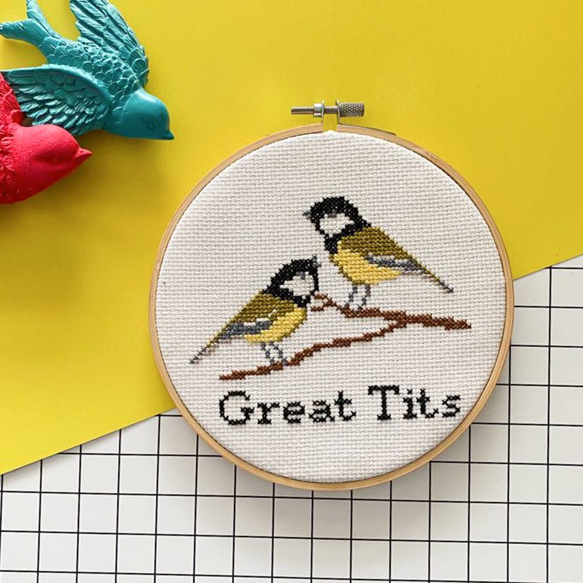 Great Tits - Cross Stitch Kit