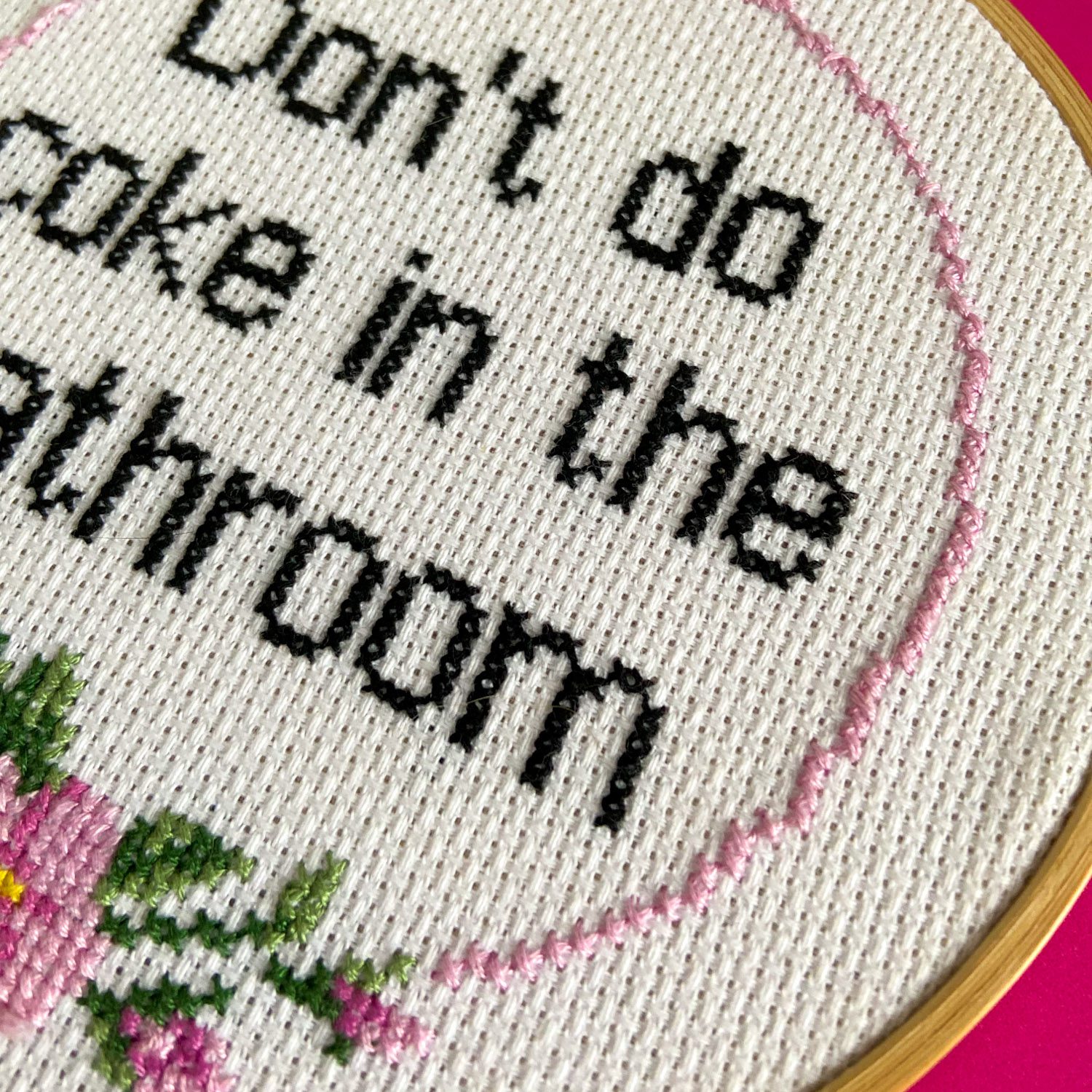 Don’t Do Coke Cross Stitch Kit