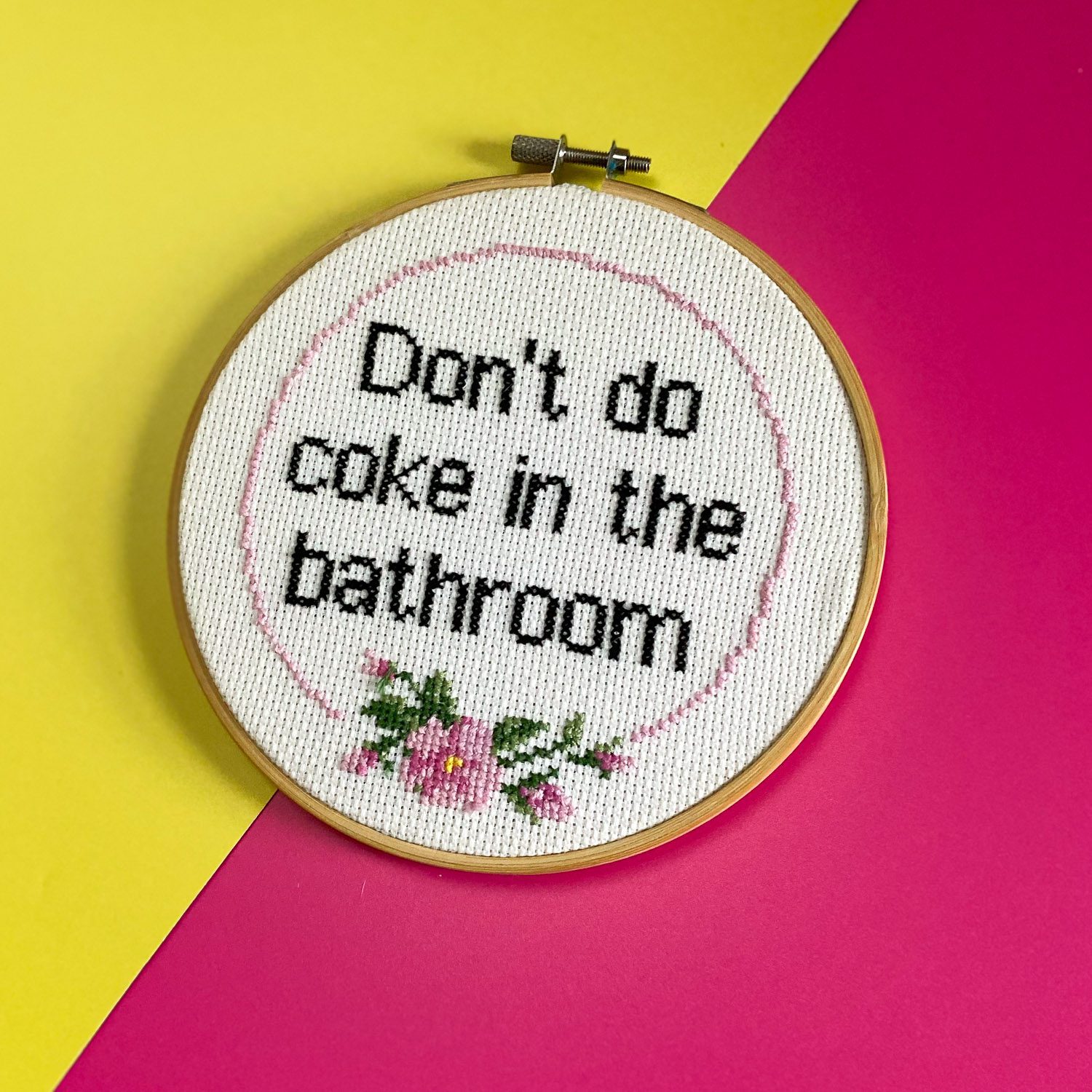 Don’t Do Coke Cross Stitch Kit