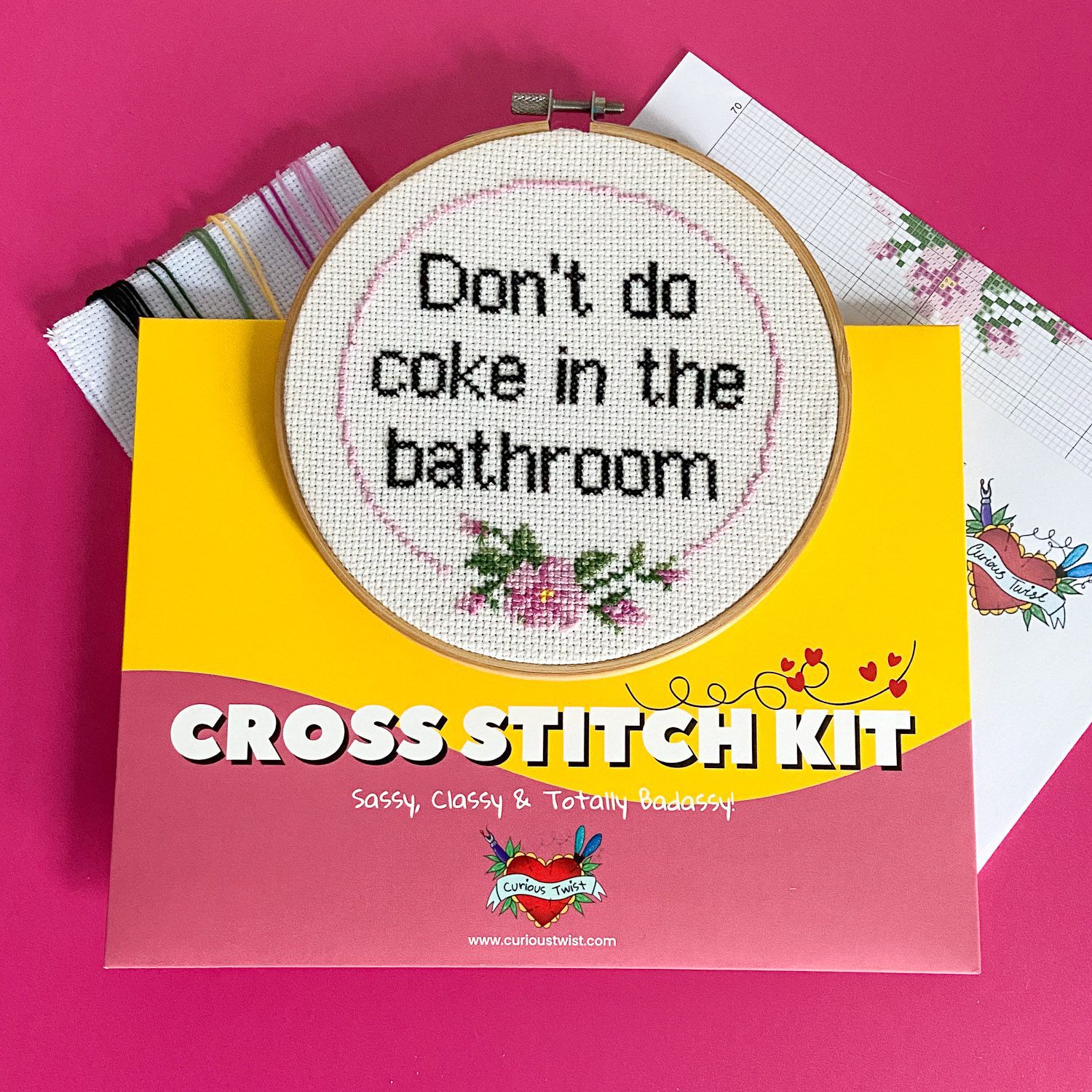 Don’t Do Coke Cross Stitch Kit