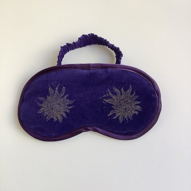 Purple Sun and Moon Velvet Lavender Infused Eye Mask