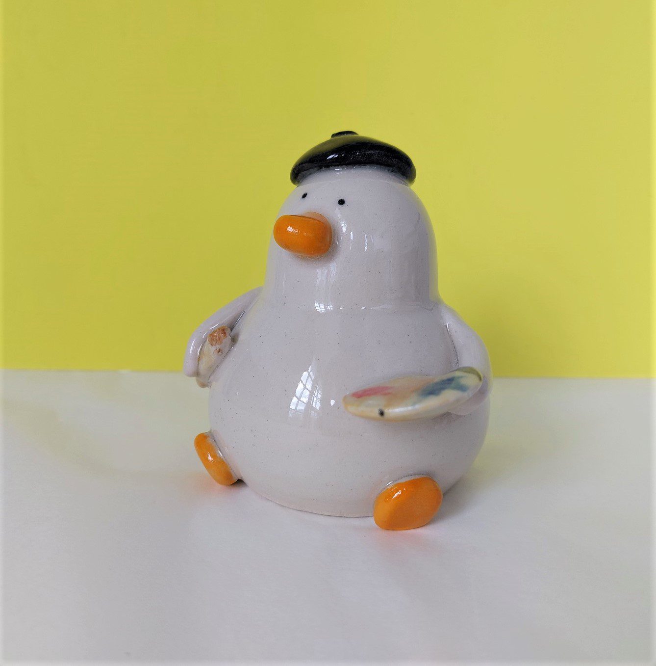Quackson Pollock - Handmade Ceramic Duck