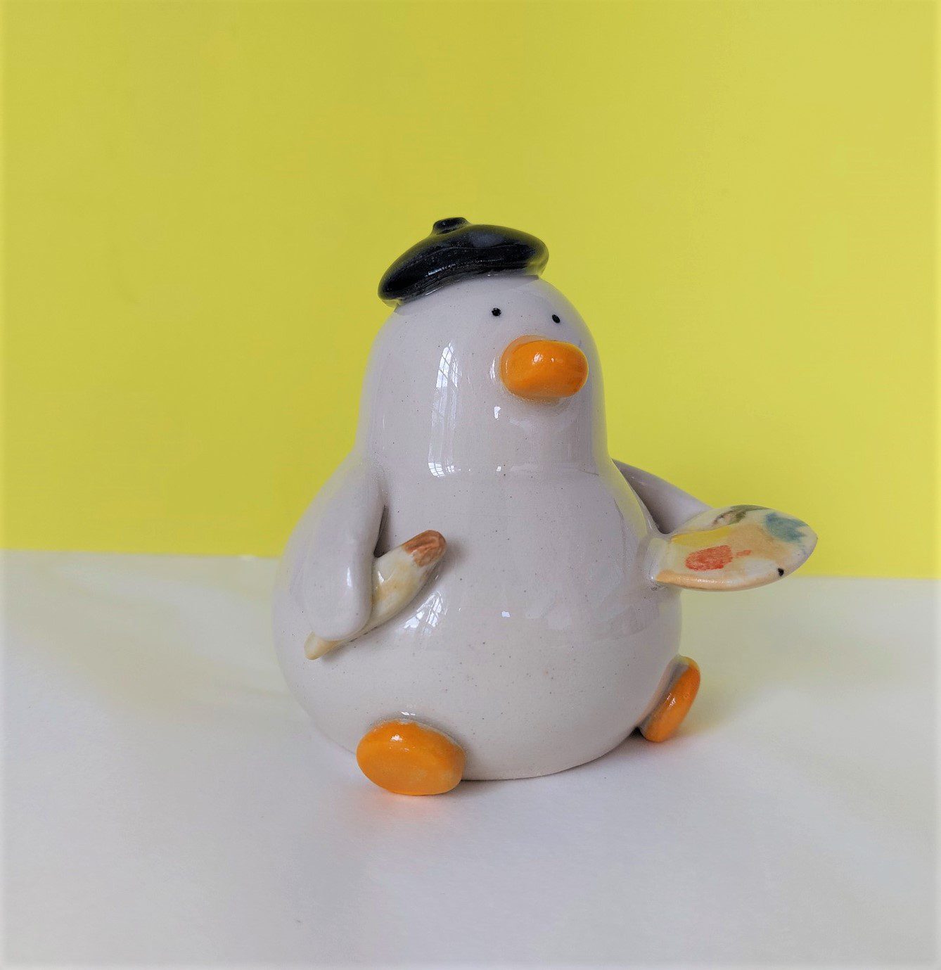 Quackson Pollock - Handmade Ceramic Duck