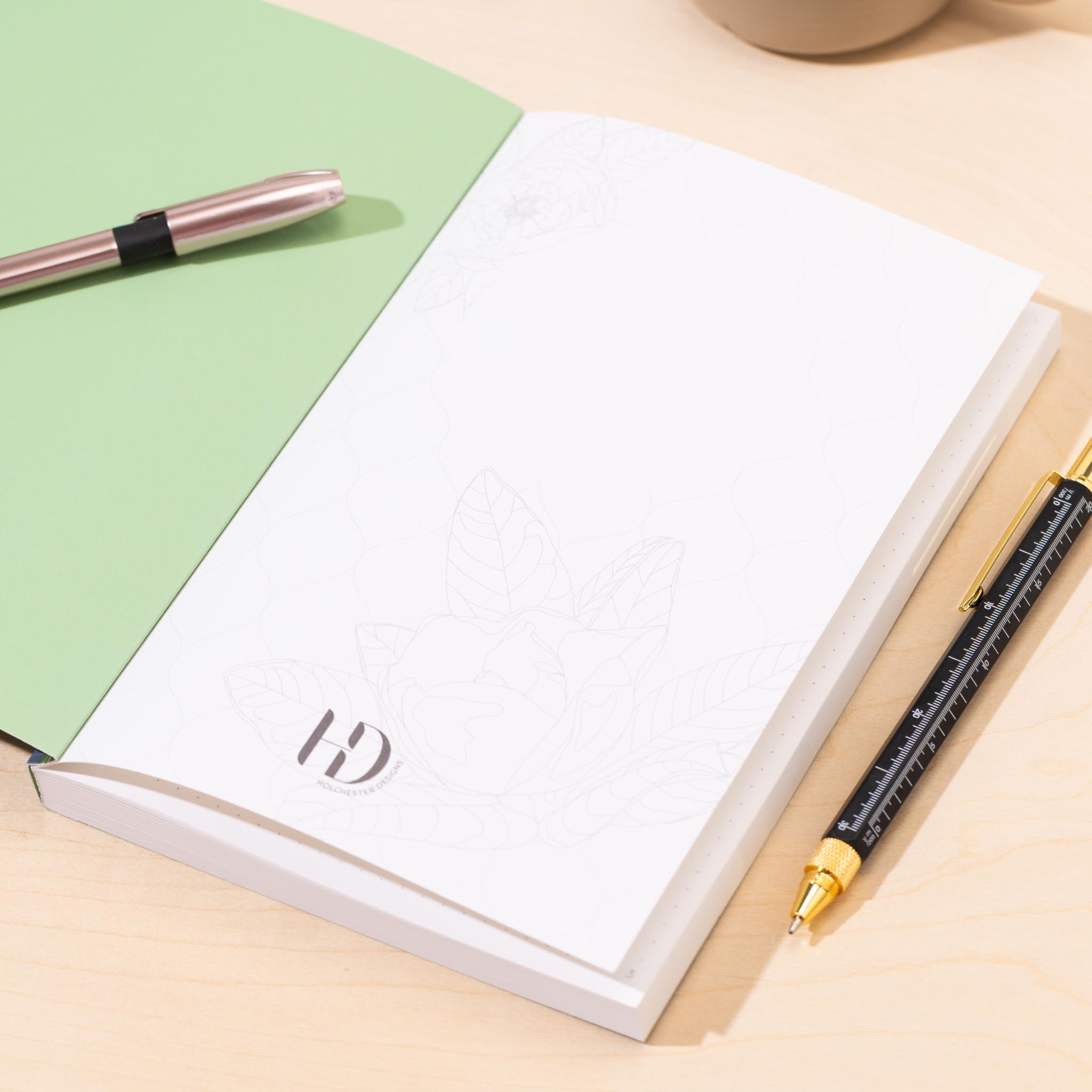 Floral Trellis - Lay Flat A5 Notebook