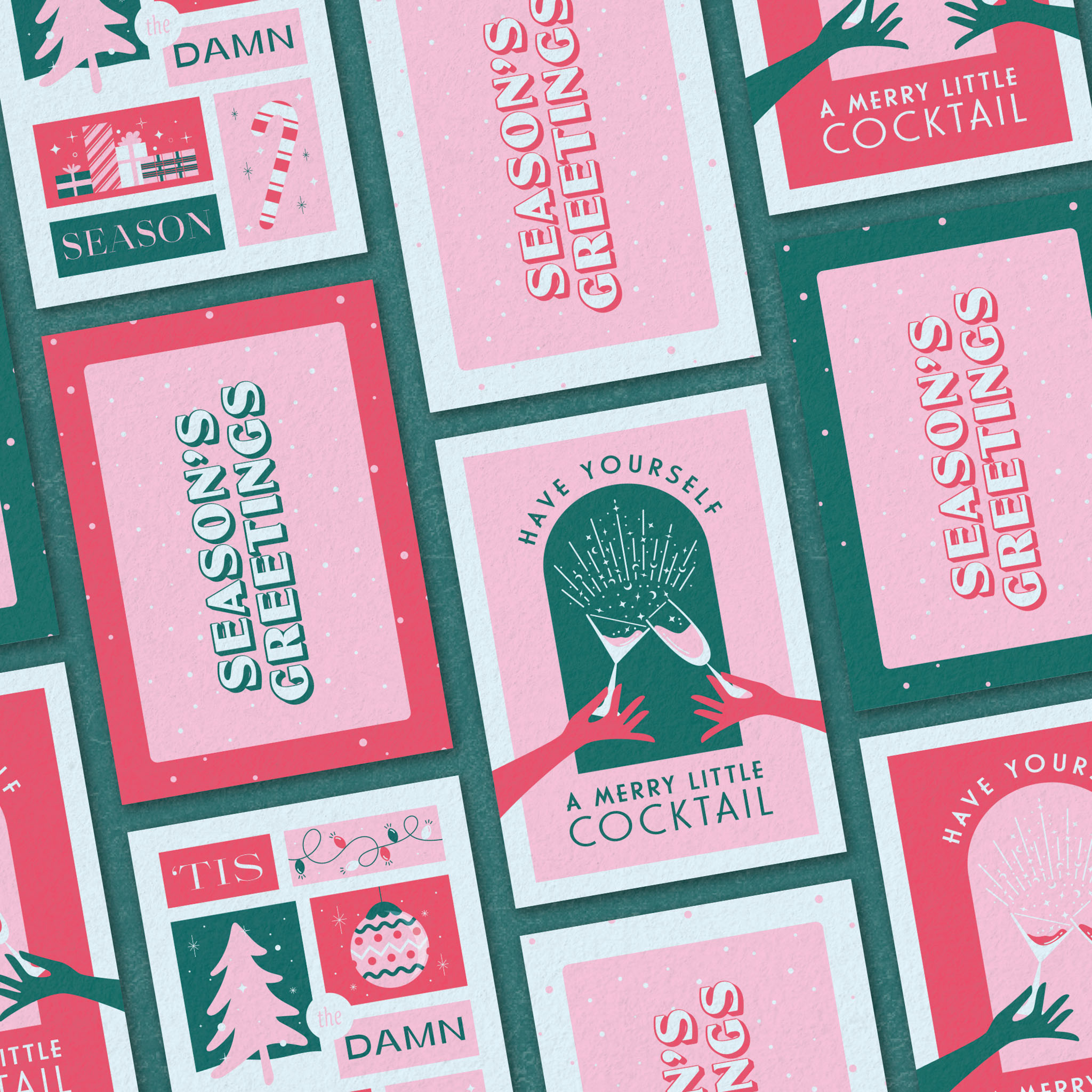 Retro Christmas Card Bundle (Saving £12)