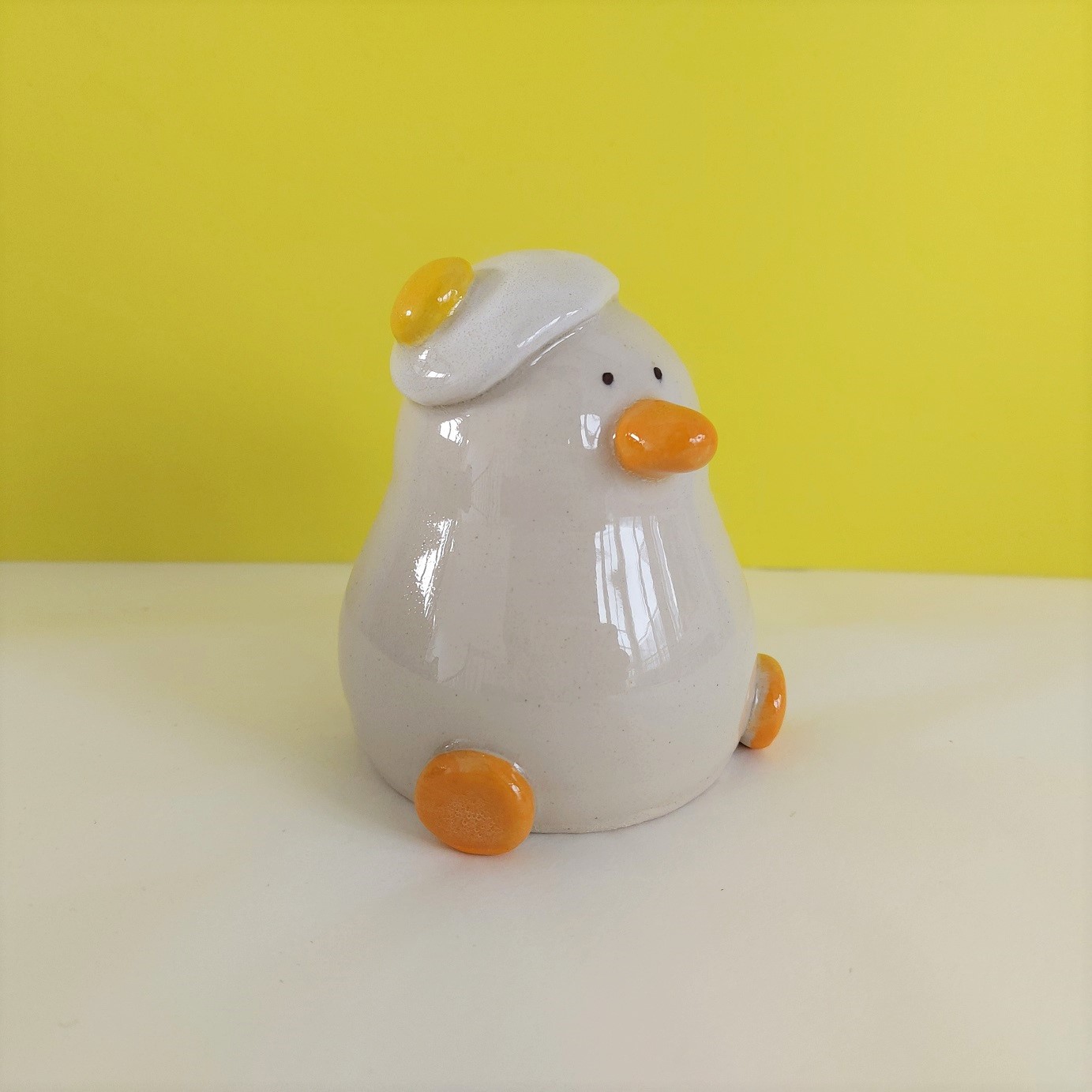 Egg Head Duck Ornament