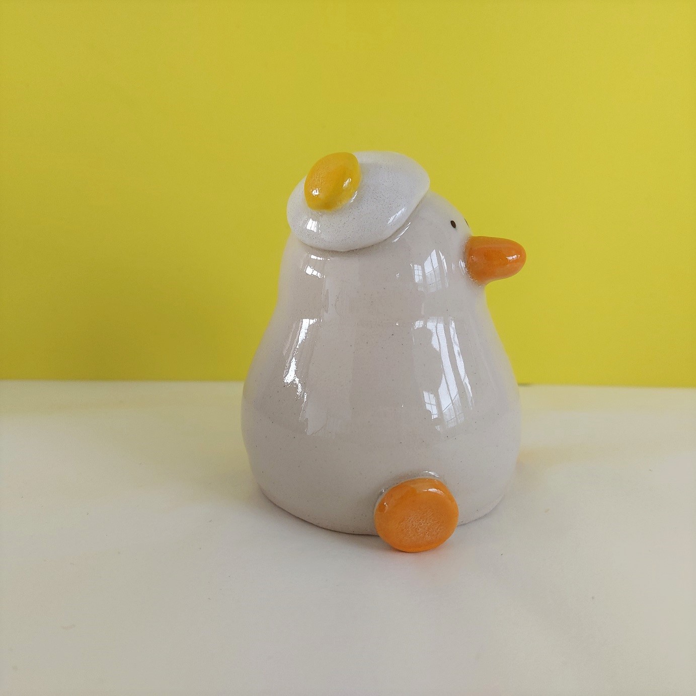 Egg Head Duck Ornament