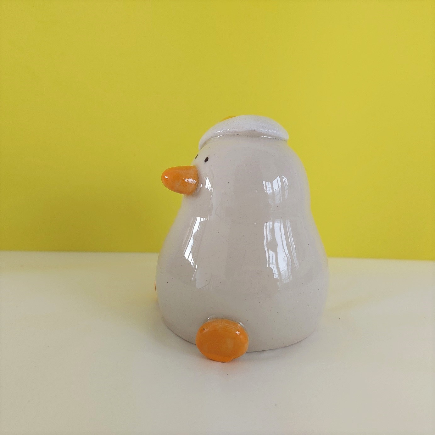 Egg Head Duck Ornament