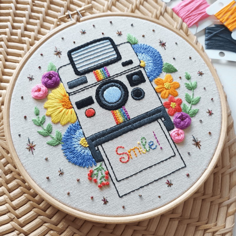 DIY embroidery kit for beginners - Don’t forget to smile