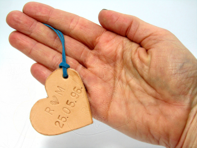 Personalised handmade Leather Anniversary Card, 3rd Anniversary gift