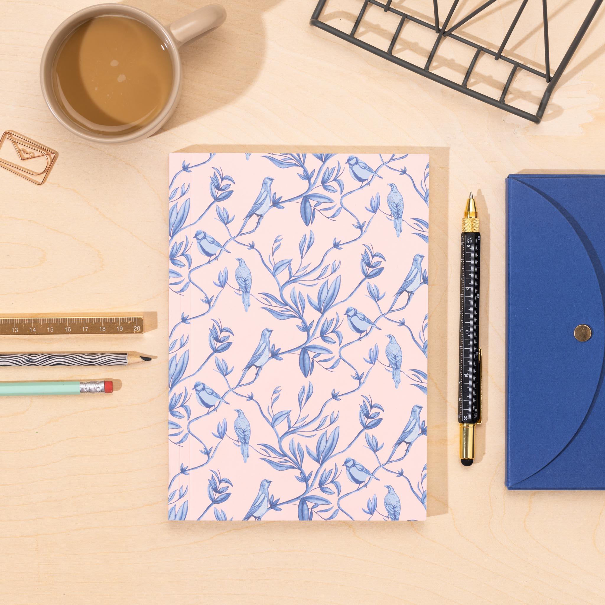 Brighton Birds - Lay Flat A5 Notebook