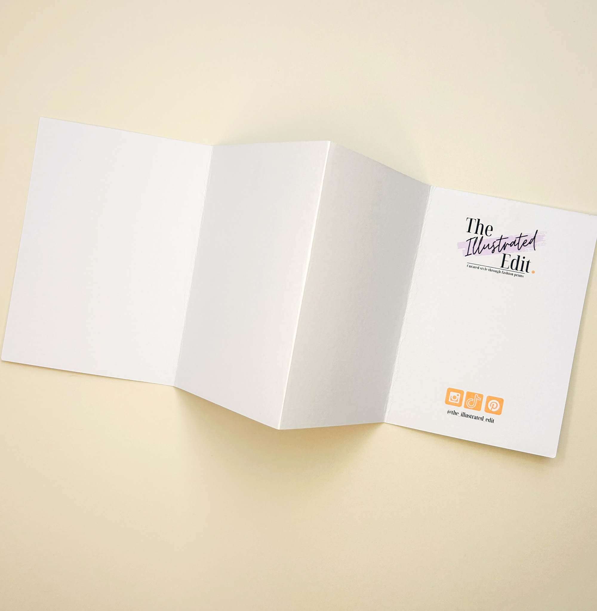Handmade Concertina Greeting Card - Warm and Stylish