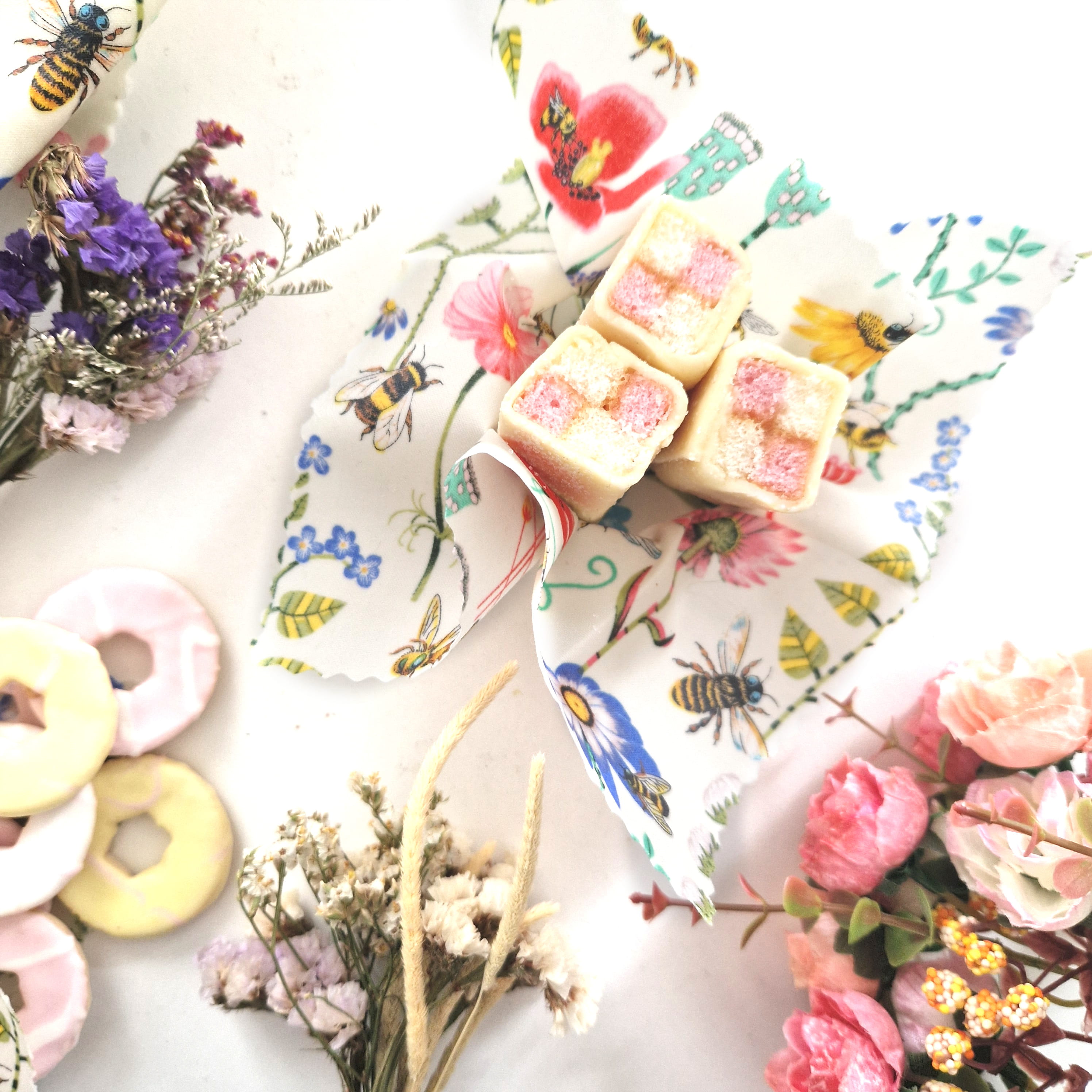 Beeswax Food Wraps | Set of 3 | Garden
