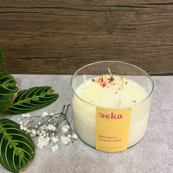 Coconut and Vanilla Soy Wax Candle