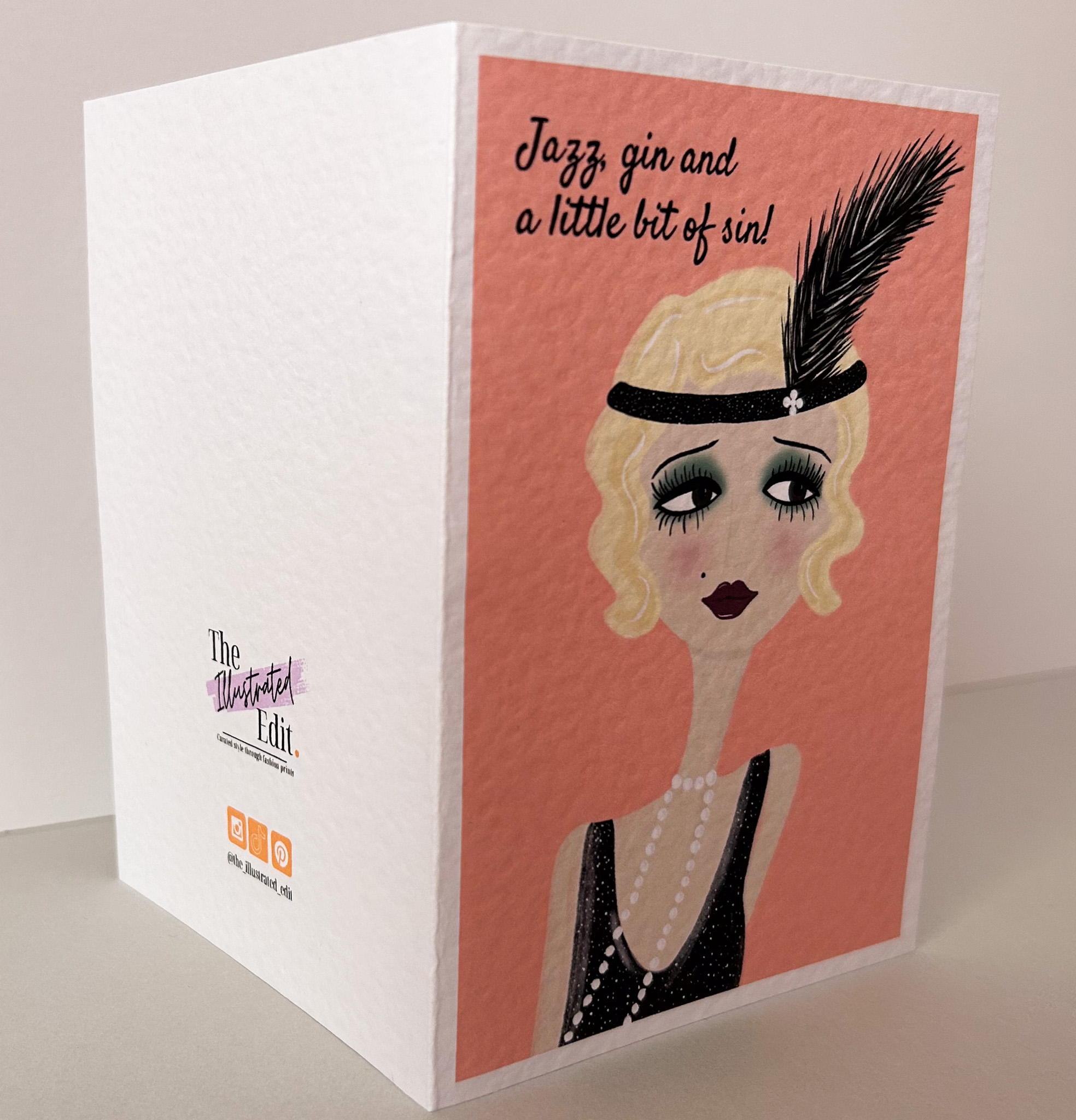 1920s Flapper Greeting Card