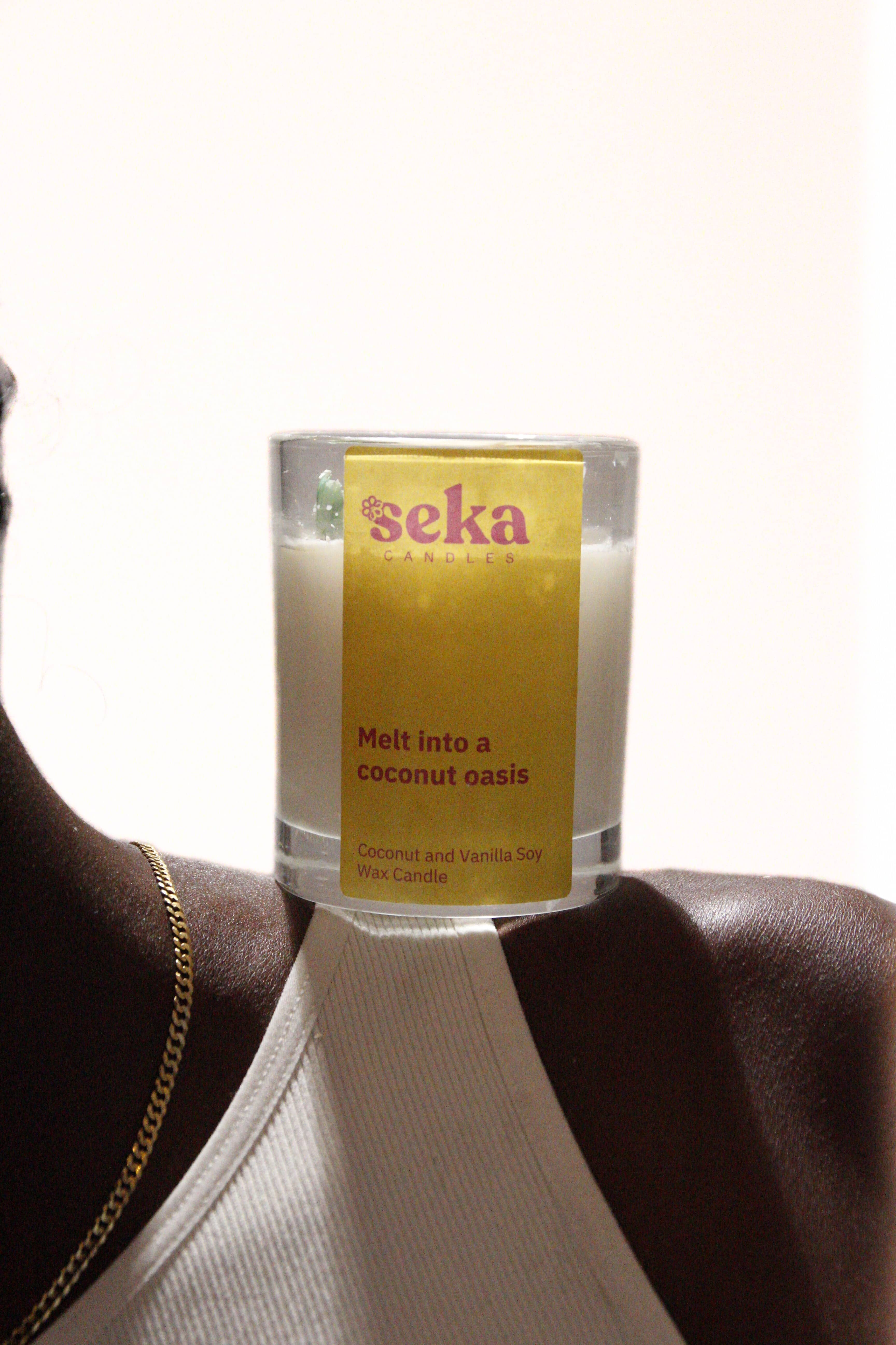 Coconut and Vanilla Soy Wax Candle