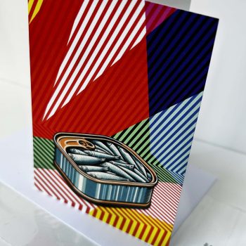 Sardine Zigzag Greeting Card